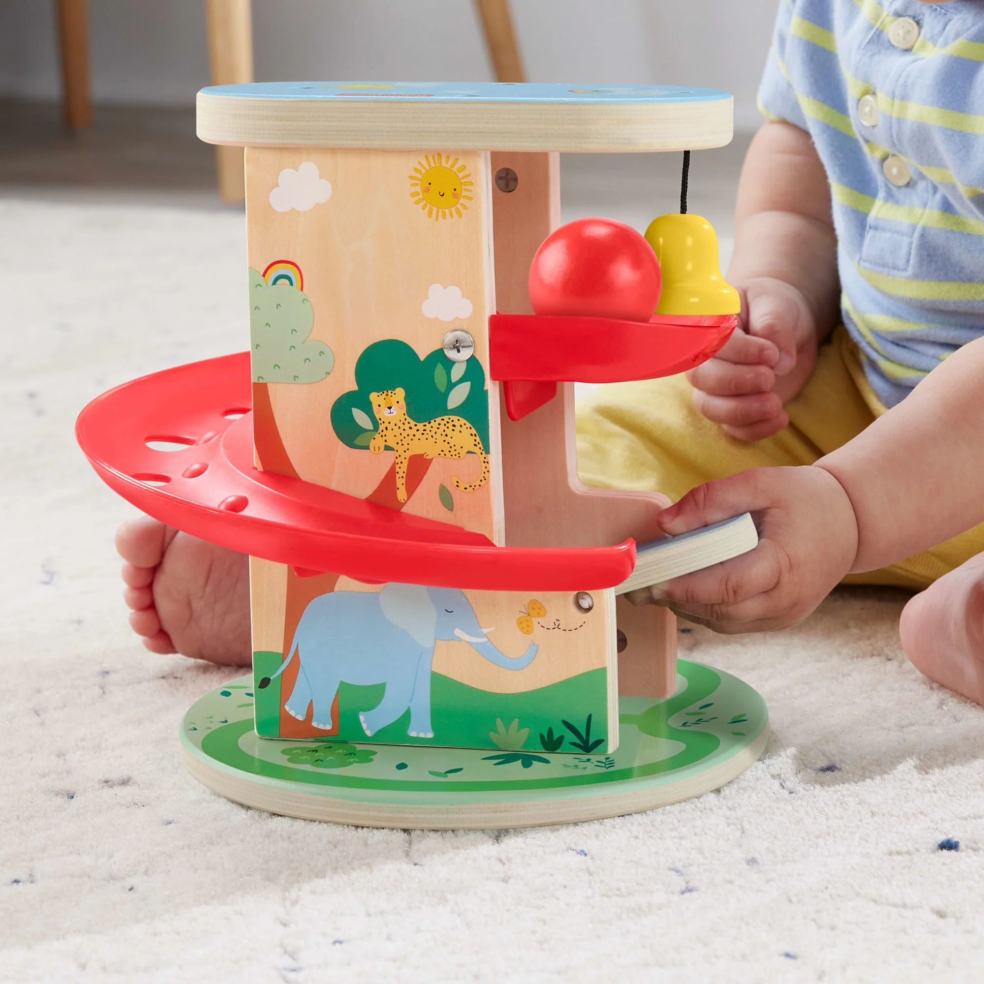 Fisher-Price  Circuit Cabane à Balle en Bois, 2Éléments en Bois - Image 3