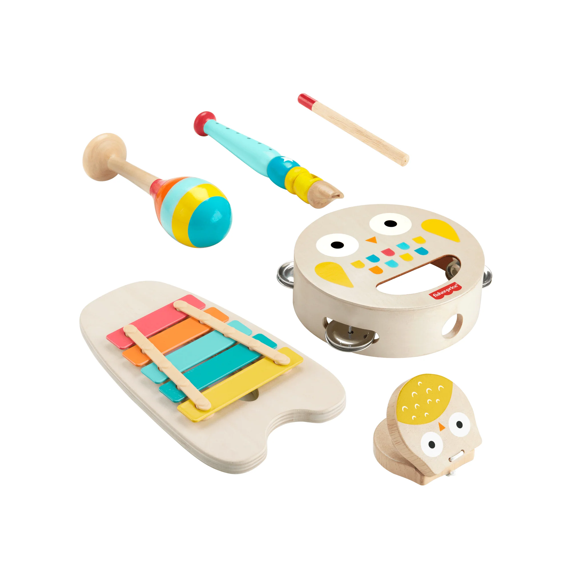 Fisher-Price Coffret-Cadeau Musical, Instruments de Musique en Bois - Image 5