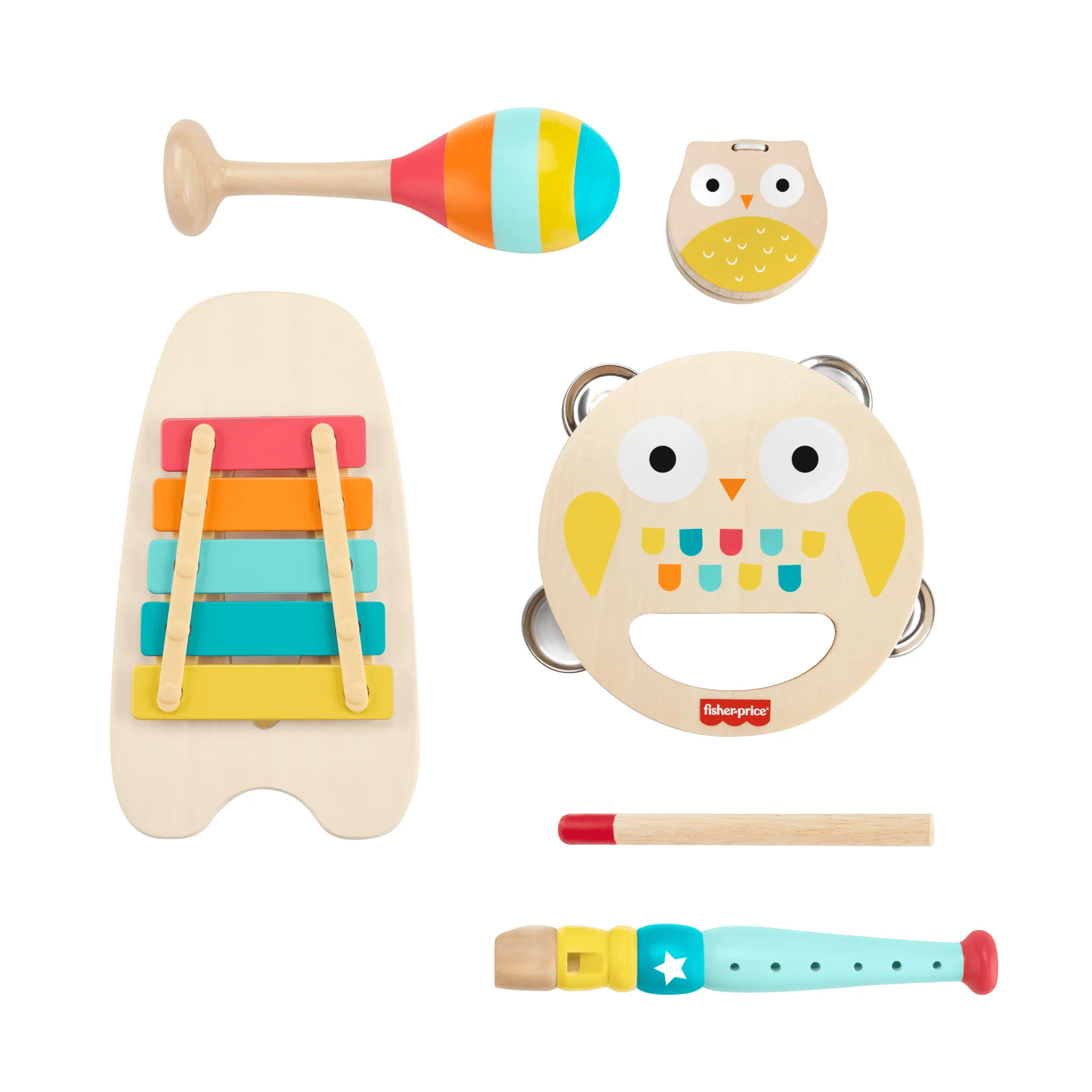 Fisher-Price Coffret-Cadeau Musical, Instruments de Musique en Bois - Image 6