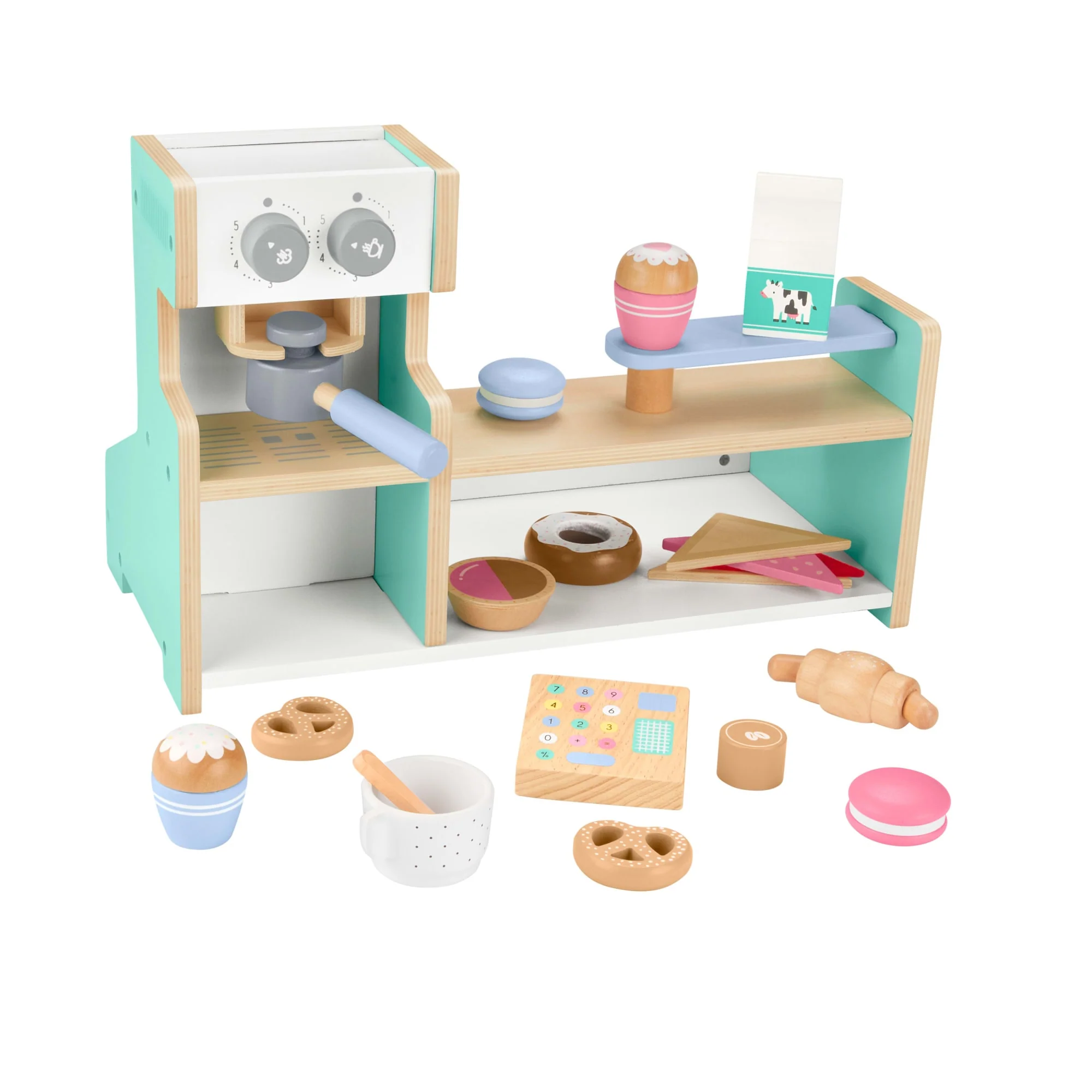 Fisher-Price® Coffret Café en Bois, 20Éléments en Bois