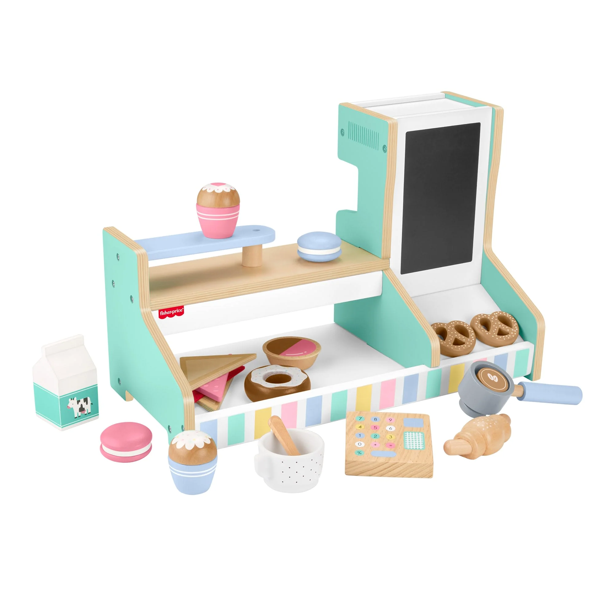 Fisher-Price® Coffret Café en Bois, 20Éléments en Bois - Image 4