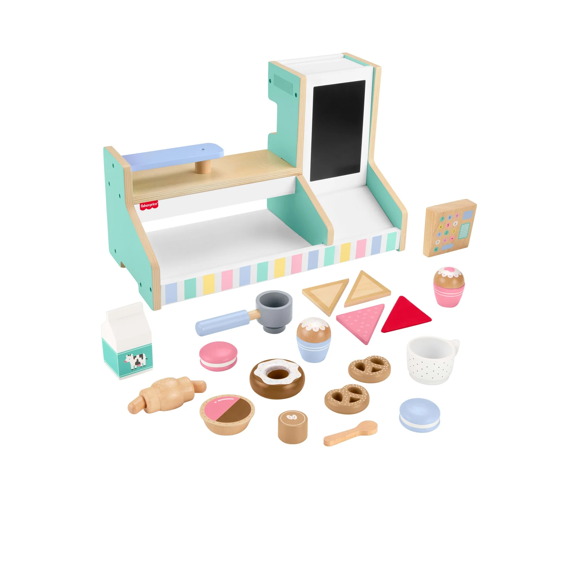 Fisher-Price® Coffret Café en Bois, 20Éléments en Bois - Image 5