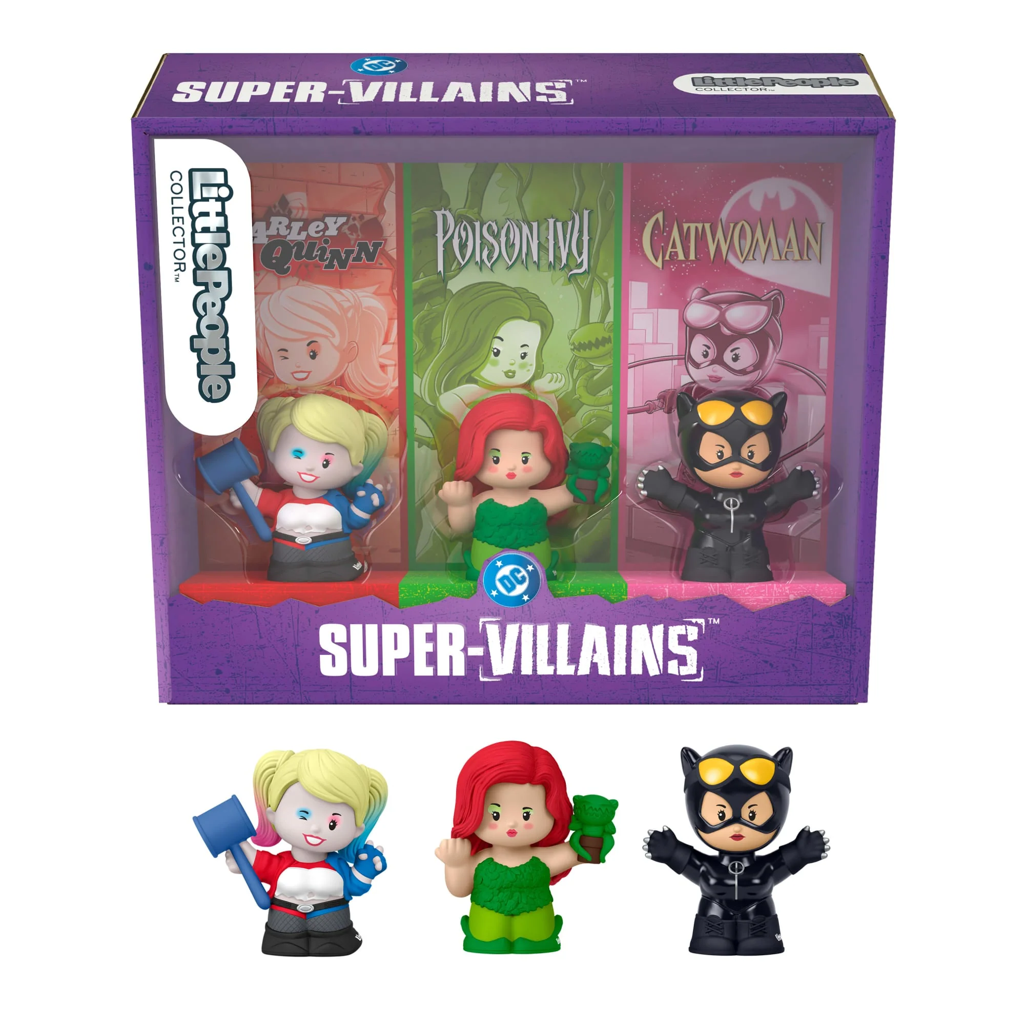 Coffret Collector Little People Super-Vilains Dc-3 Figurines