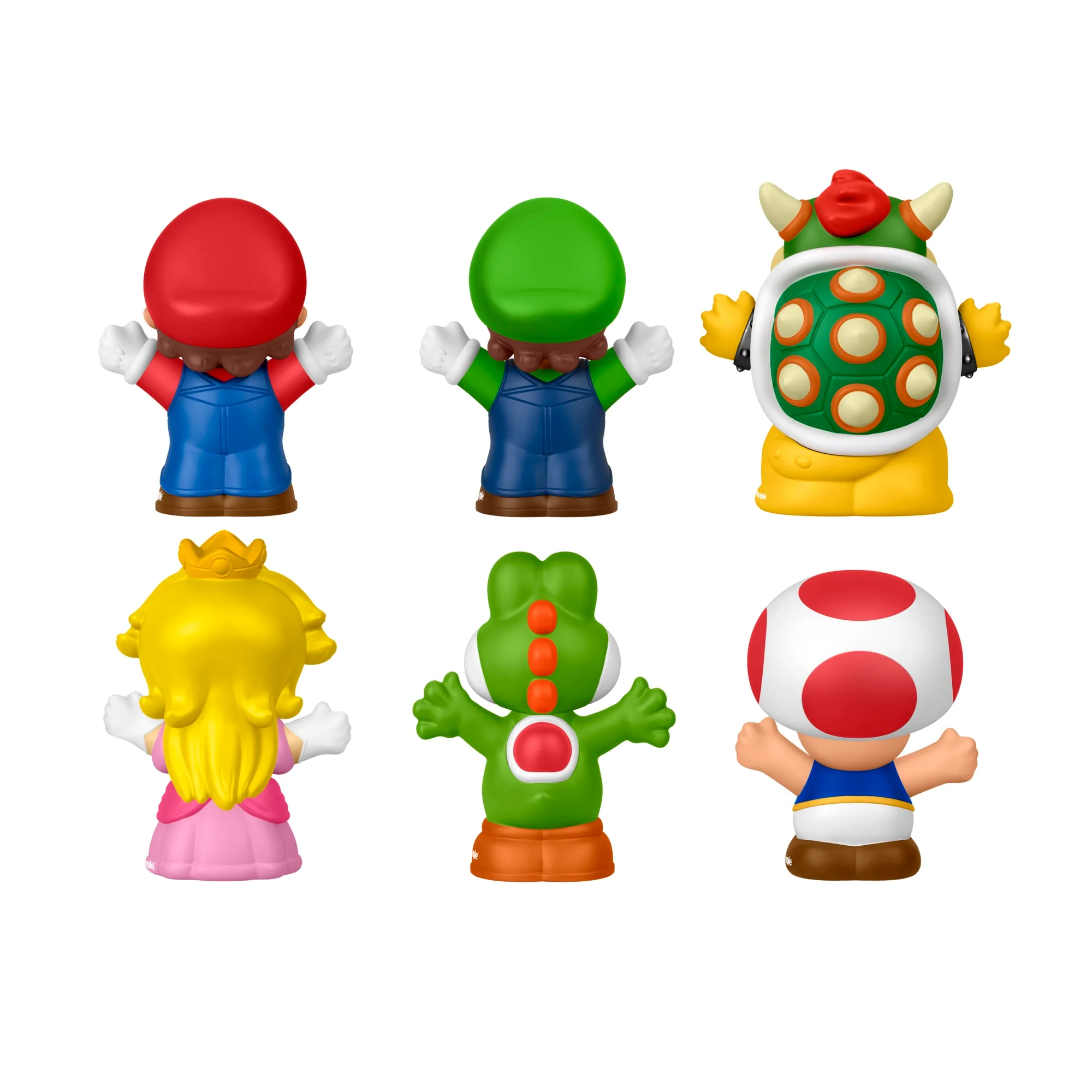 Fisher-Price-Coffret de 6 Figurines Mario Little People - Image 5
