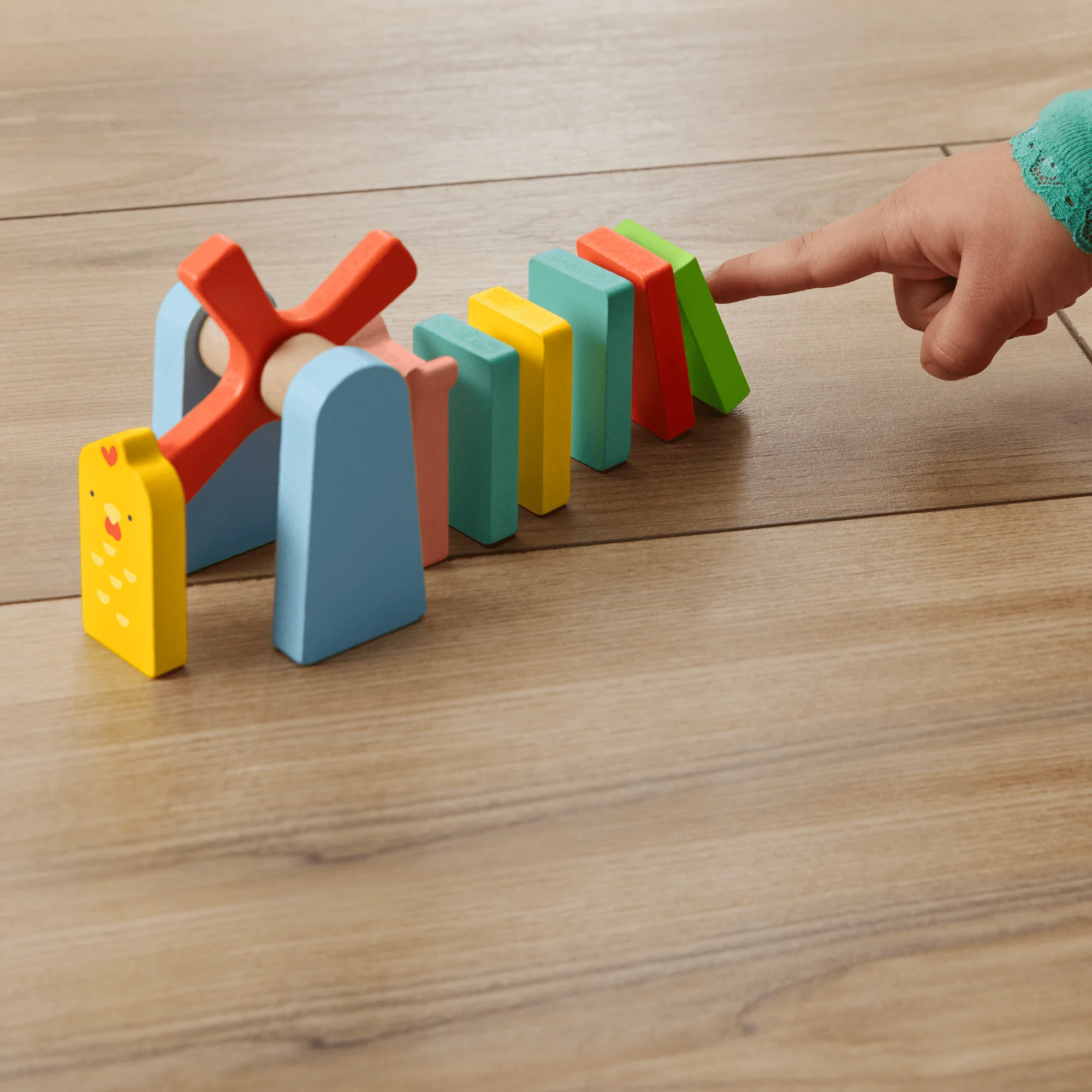 Fisher-Price  Coffret de Jeu Dominos en Bois, 72Éléments en Bois - Image 3