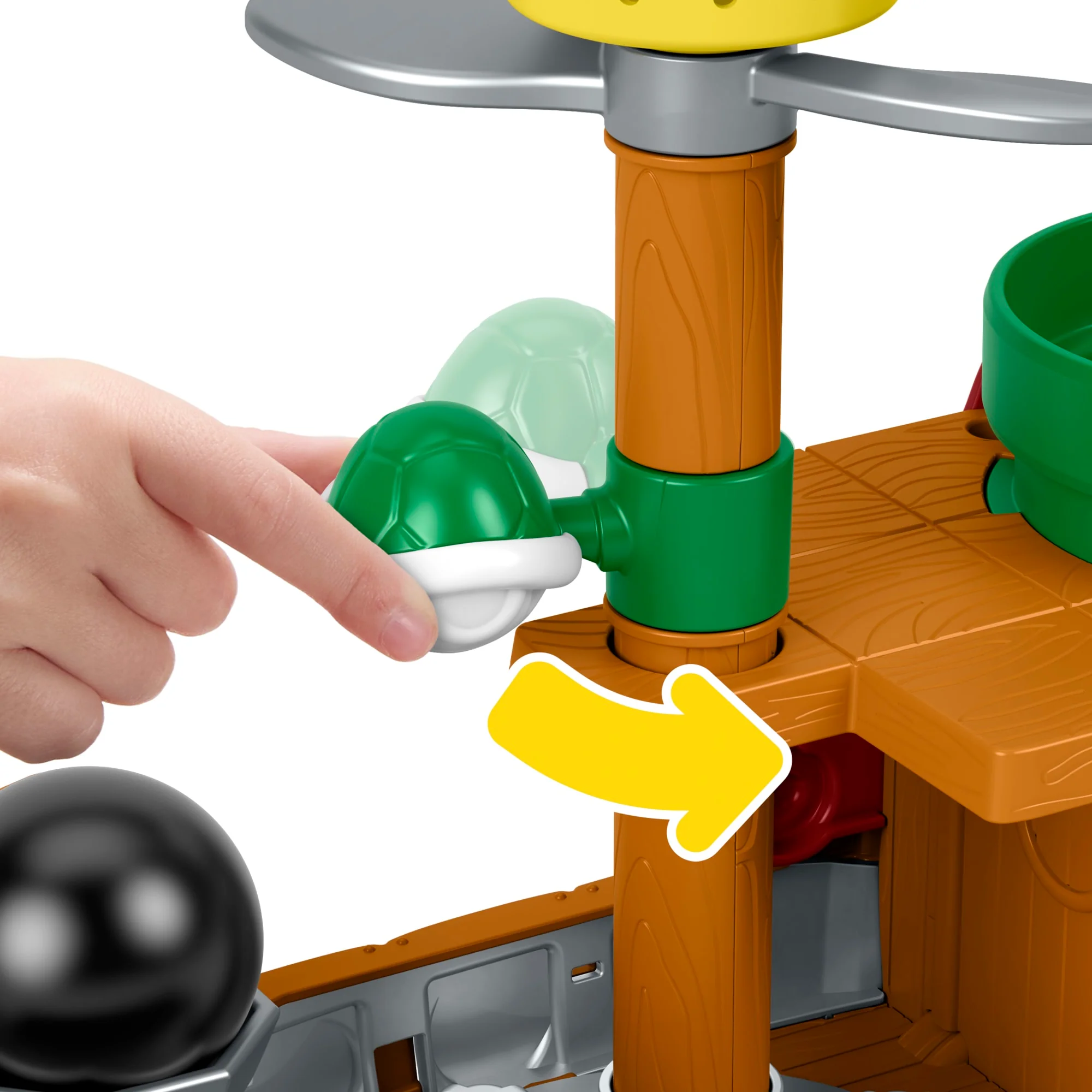 Fisher-Price-Coffret La Forteresse Volante de Bowser Little People - Image 5