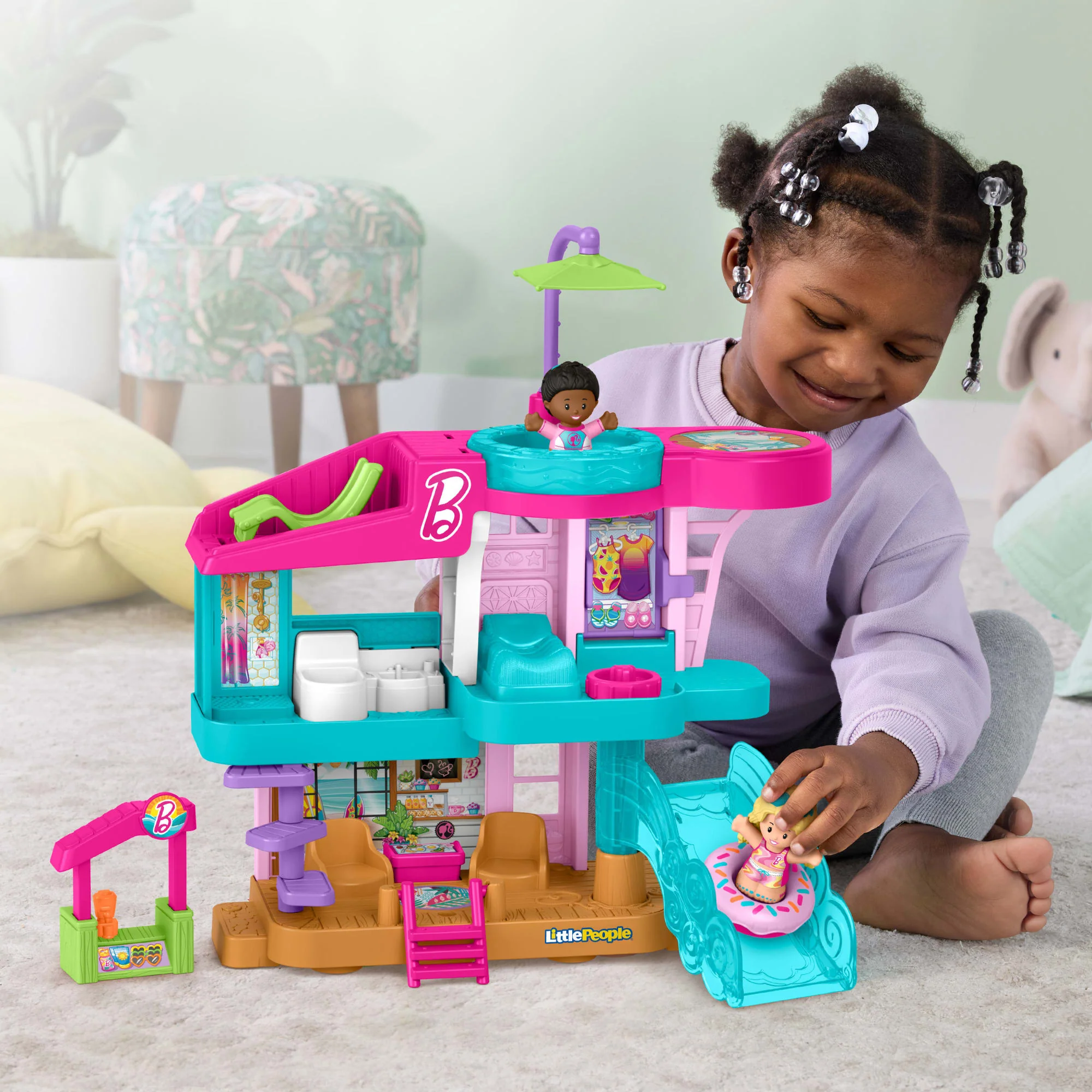 Fisher-Price Coffret Maison de Plage Barbie Little People® - Image 2