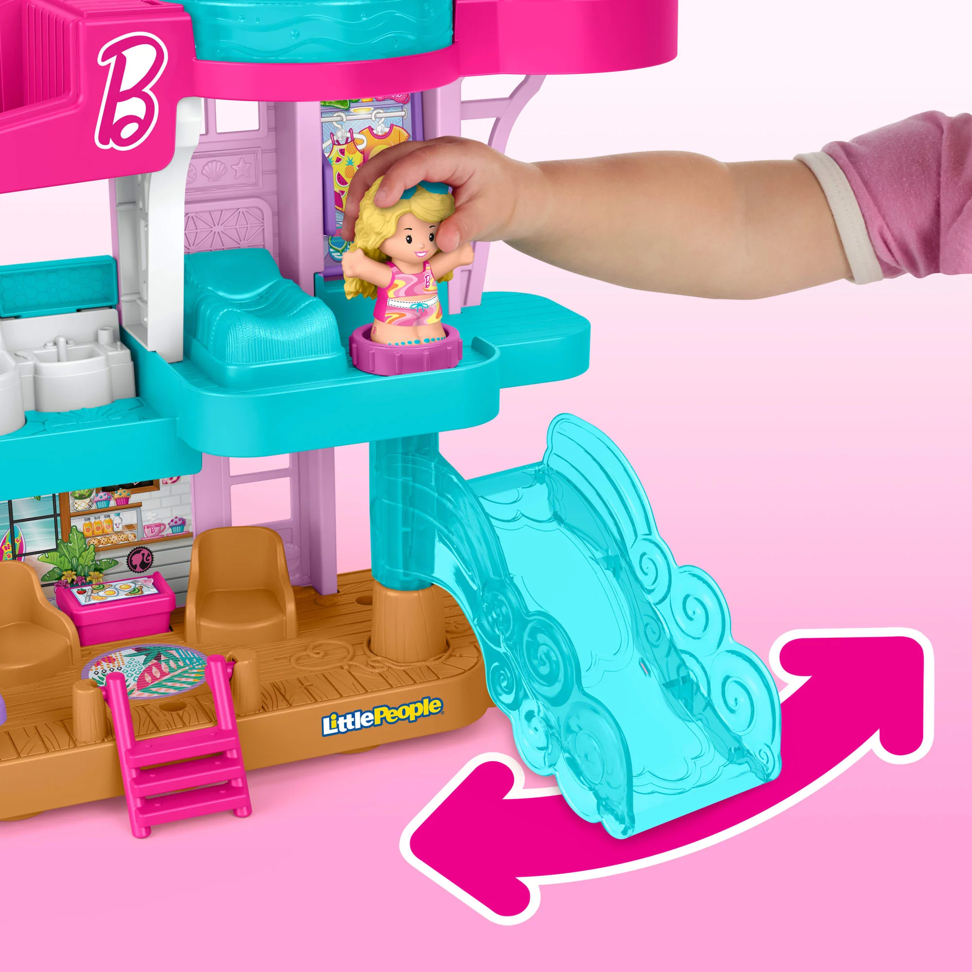 Fisher-Price Coffret Maison de Plage Barbie Little People® - Image 3