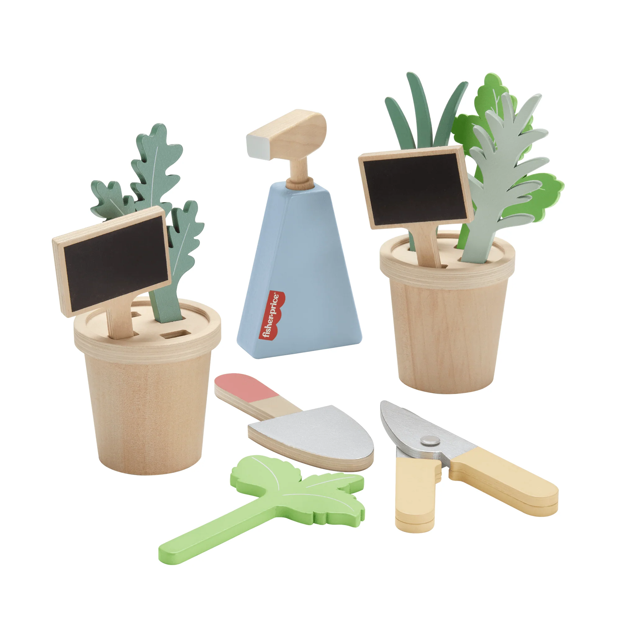 Fisher-Price Coffret Plantes en Bois, Avec Outils, 12Éléments