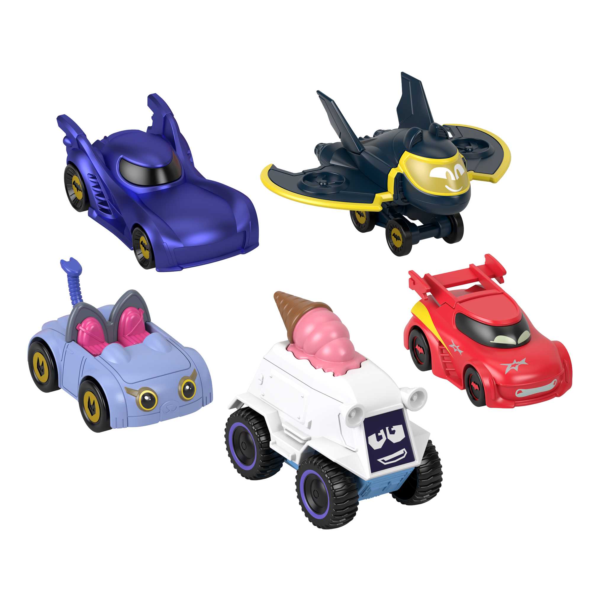 Fisher-Price DC Batwheels Coffret Multiple de 5 Véhicules