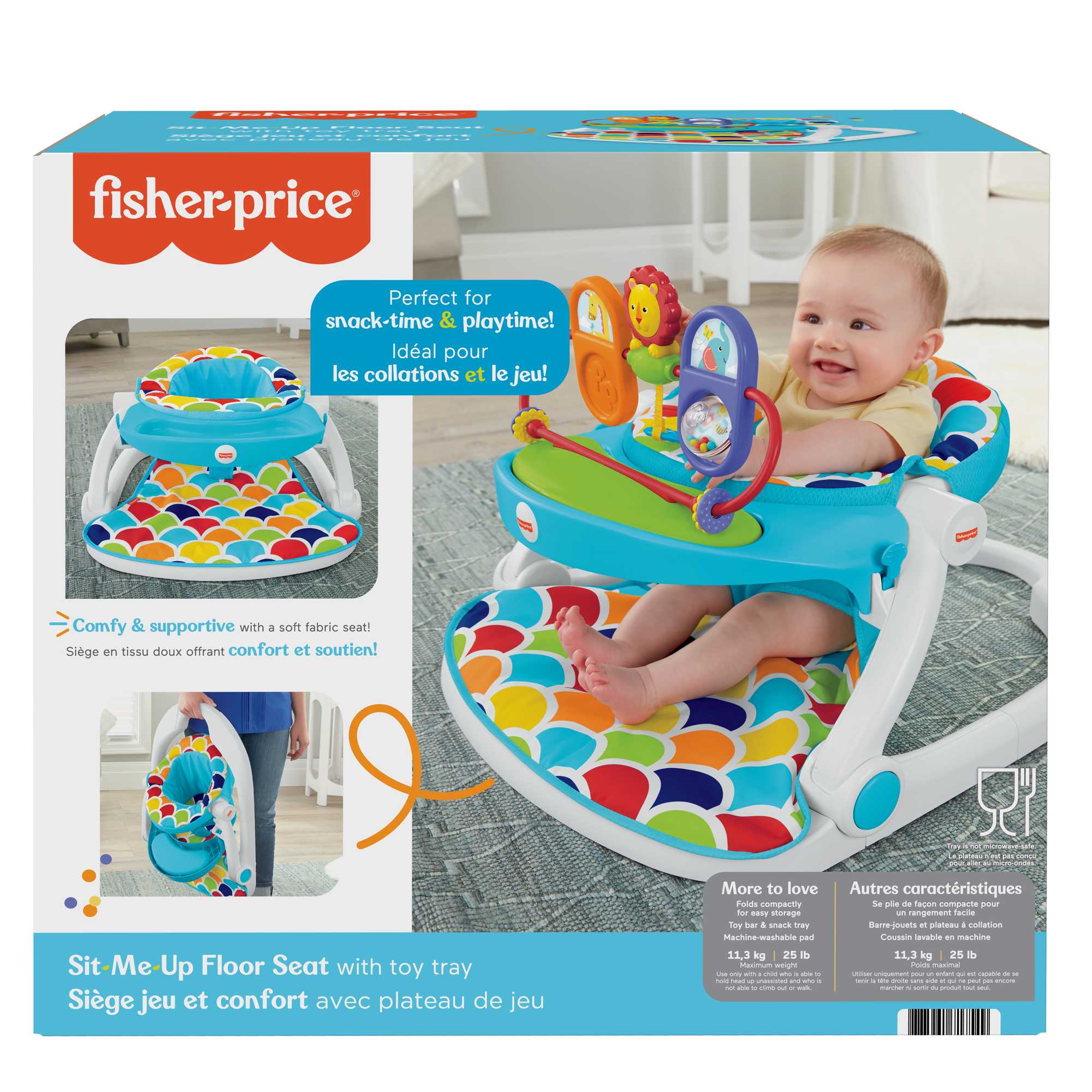 Fisher-Price Deluxe Sit-Me-Up Floor Seat With Toy Tray - Image 6