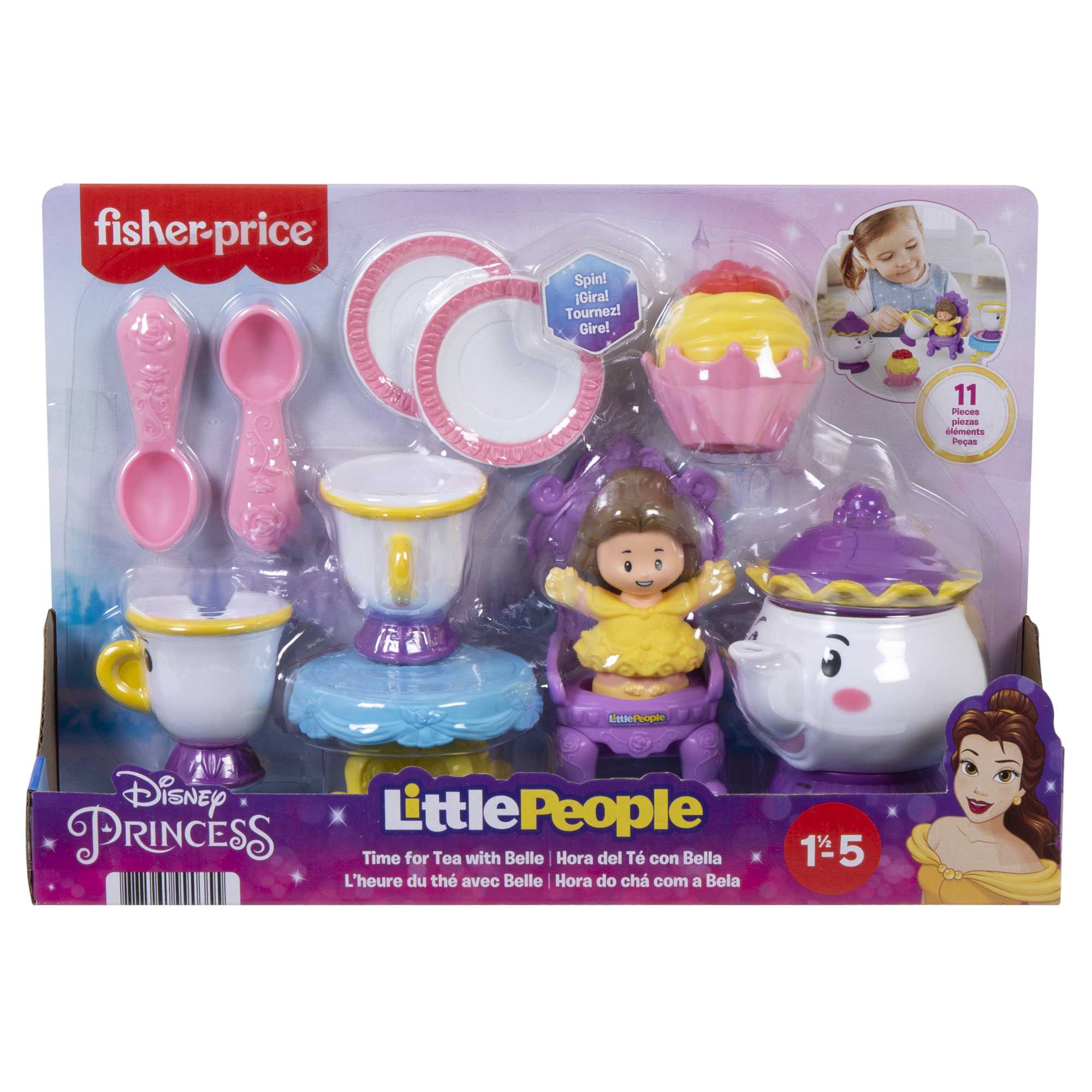 Disney Princess Time For Tea With Belle Playset By Little People - Image 6