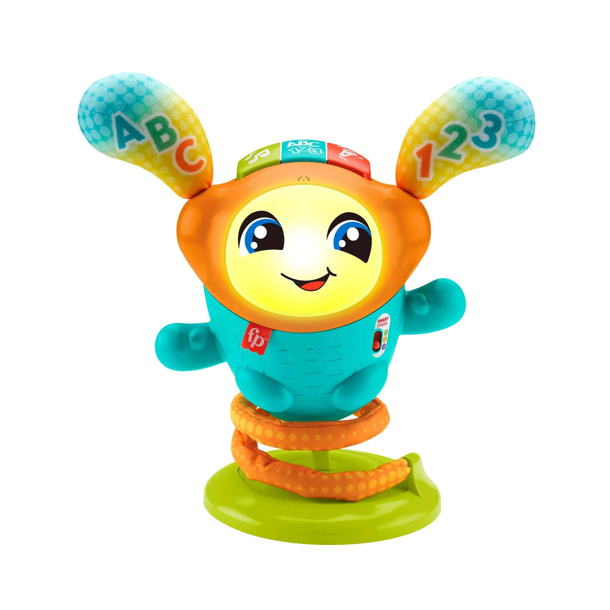 Fisher-Price DJ Bouncin’ Beats Electronic Baby & Toddler Learning Toy, Multilanguage Version