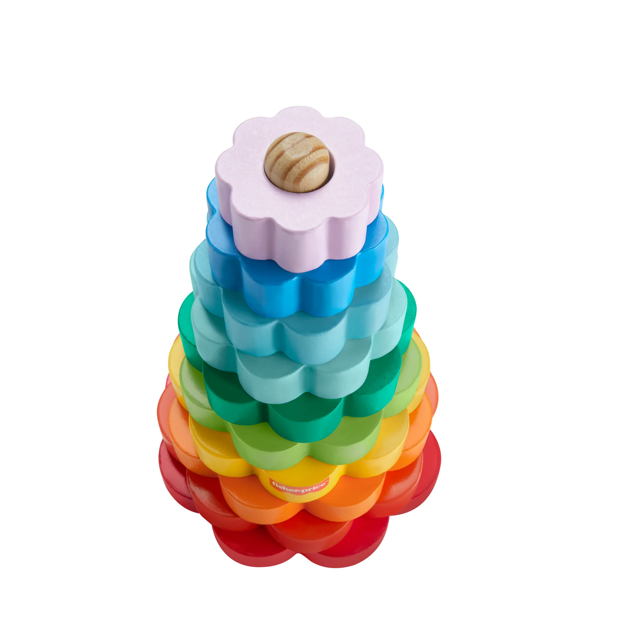 Fisher-Price Empileur D’Anneaux en Bois, Triage, 10 Éléments - Image 4