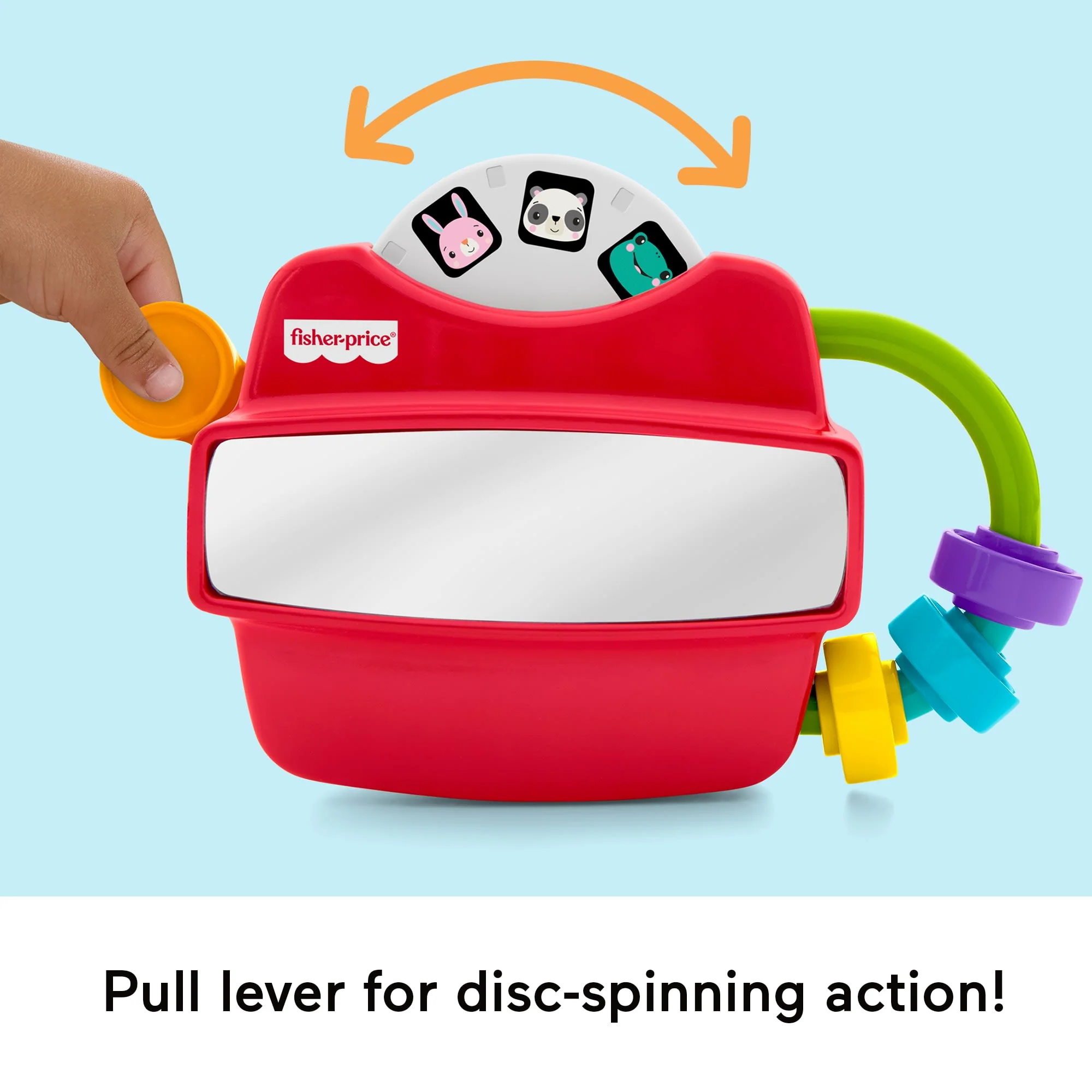Fisher-Price Fidget Activity Viewer Baby Toy, Fine Motor Skill Developmental Play - Image 4