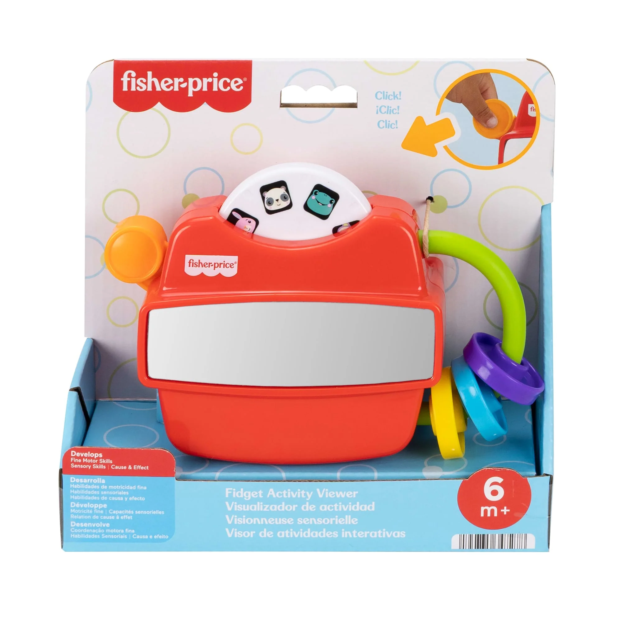 Fisher-Price Fidget Activity Viewer Baby Toy, Fine Motor Skill Developmental Play - Image 6