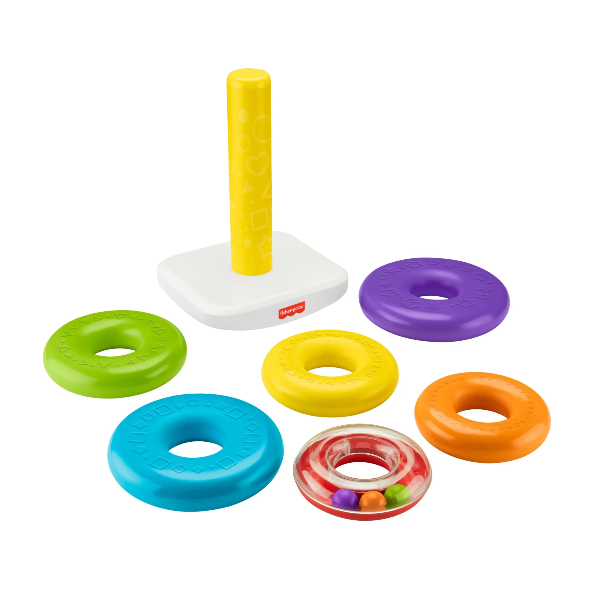 Fisher-Price Giant Rock-A-Stack Baby Toy, Ring Stacking Toy For Infants And Toddlers, 14+ Inches Tall - Image 4