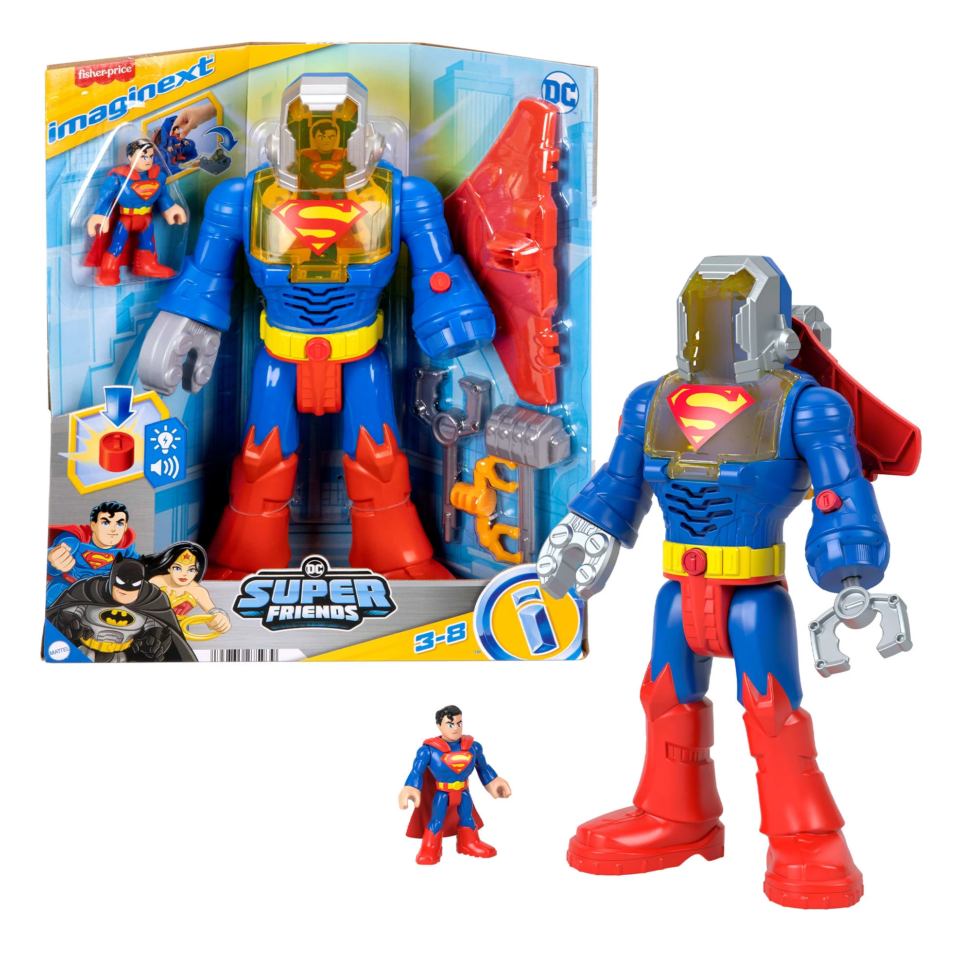 Imaginext® Dc Super Friends™ Planeur et Exosquelette de Superman