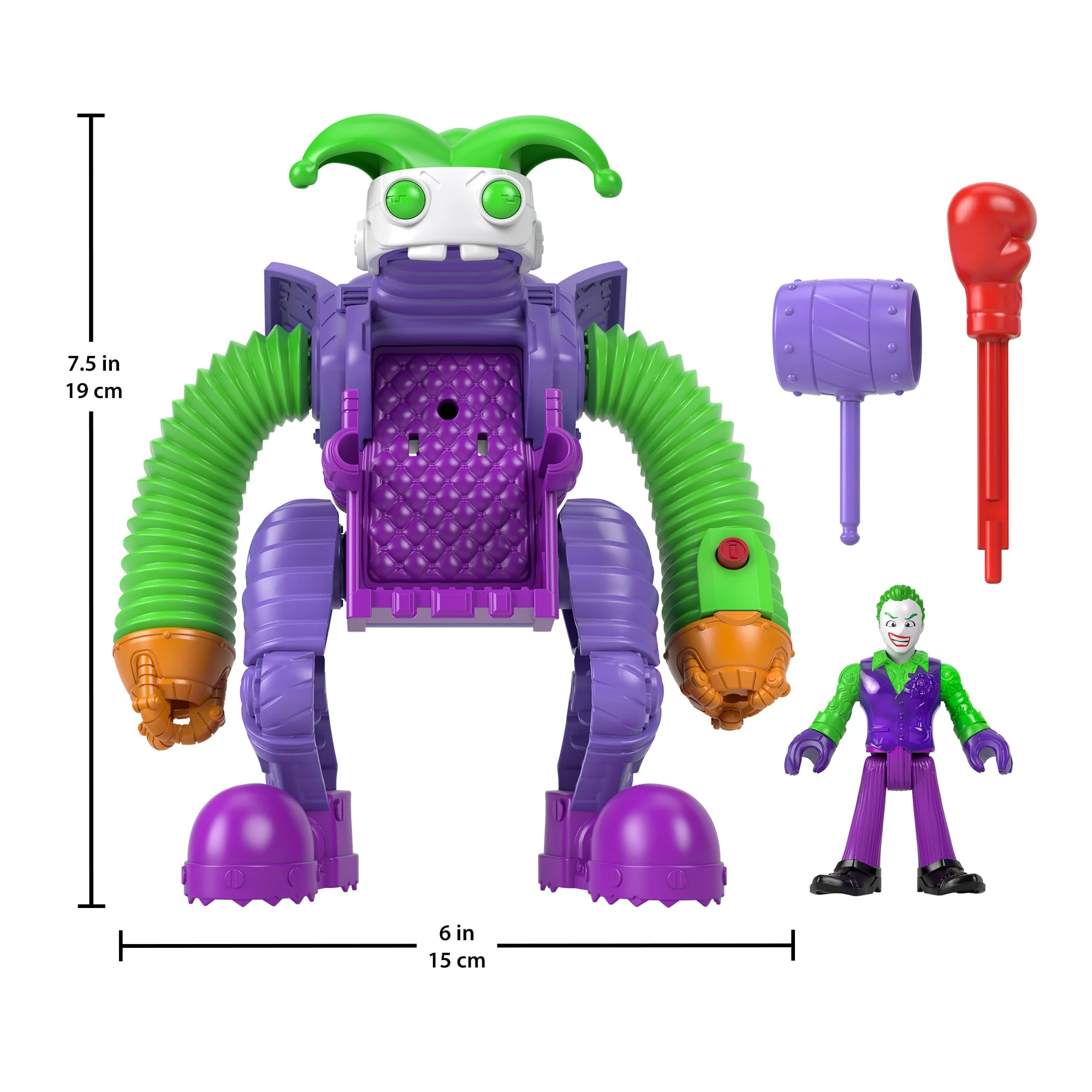 Fisher-Price Imaginext DC Super Friends The Joker Battling Robot - Image 6