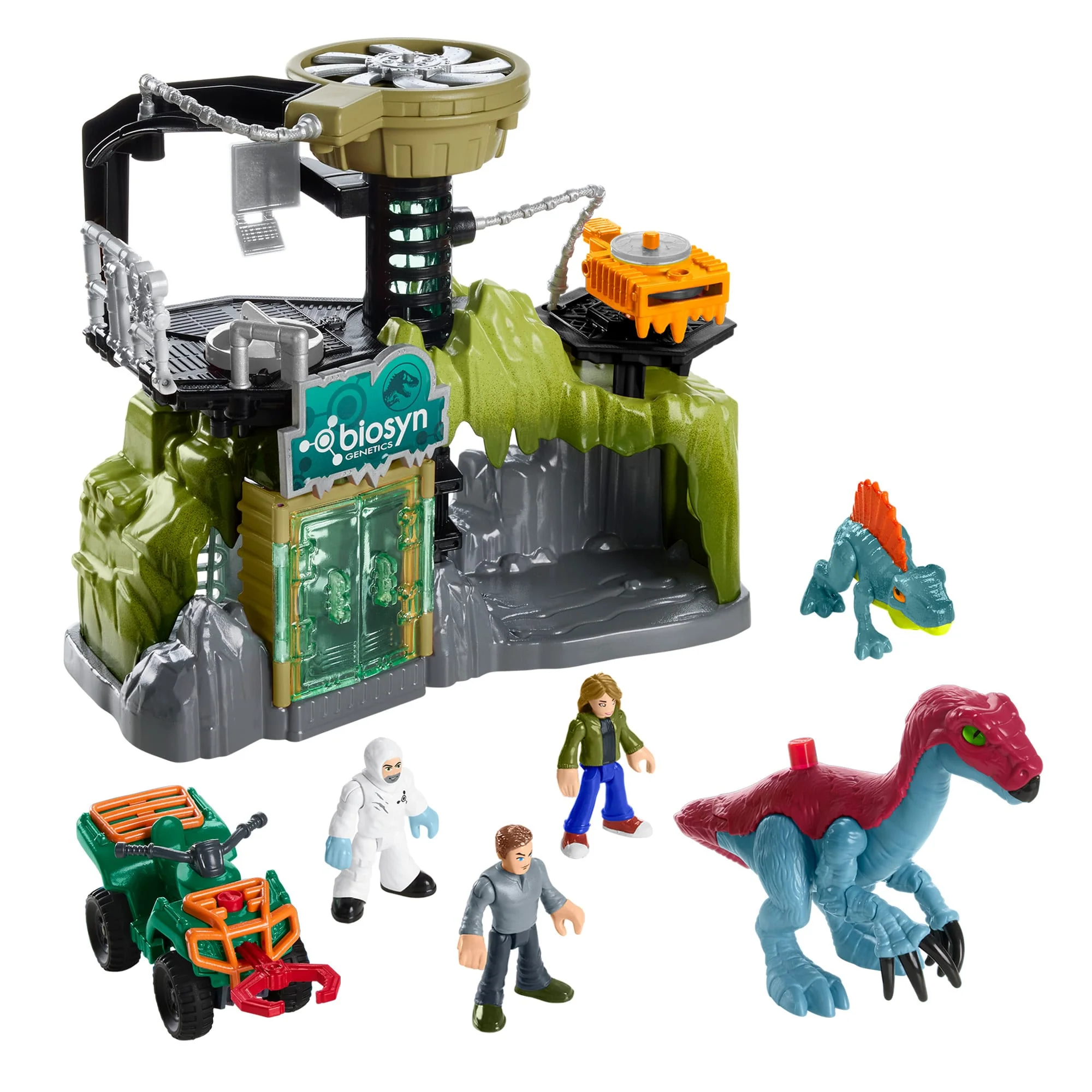Imaginext Jurassic World Le Labo des Dinosaures, Figurines, 6 Élém.