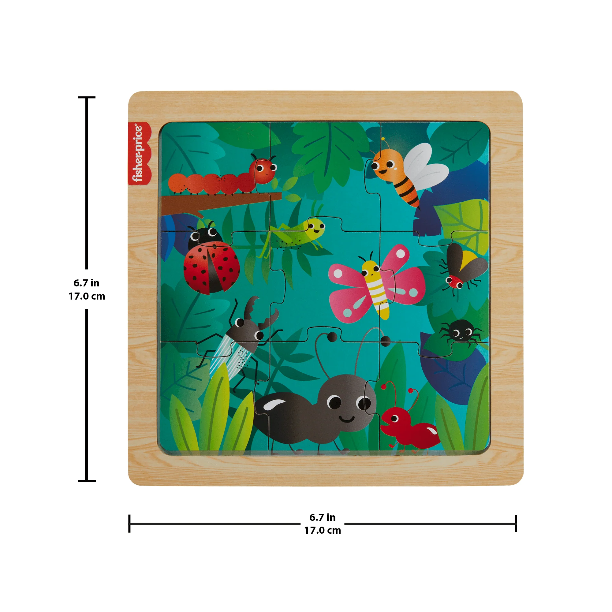 Fisher-Price Juguete para Bebés Rompecabezas Amigos de la Jungla de Madera - Image 2