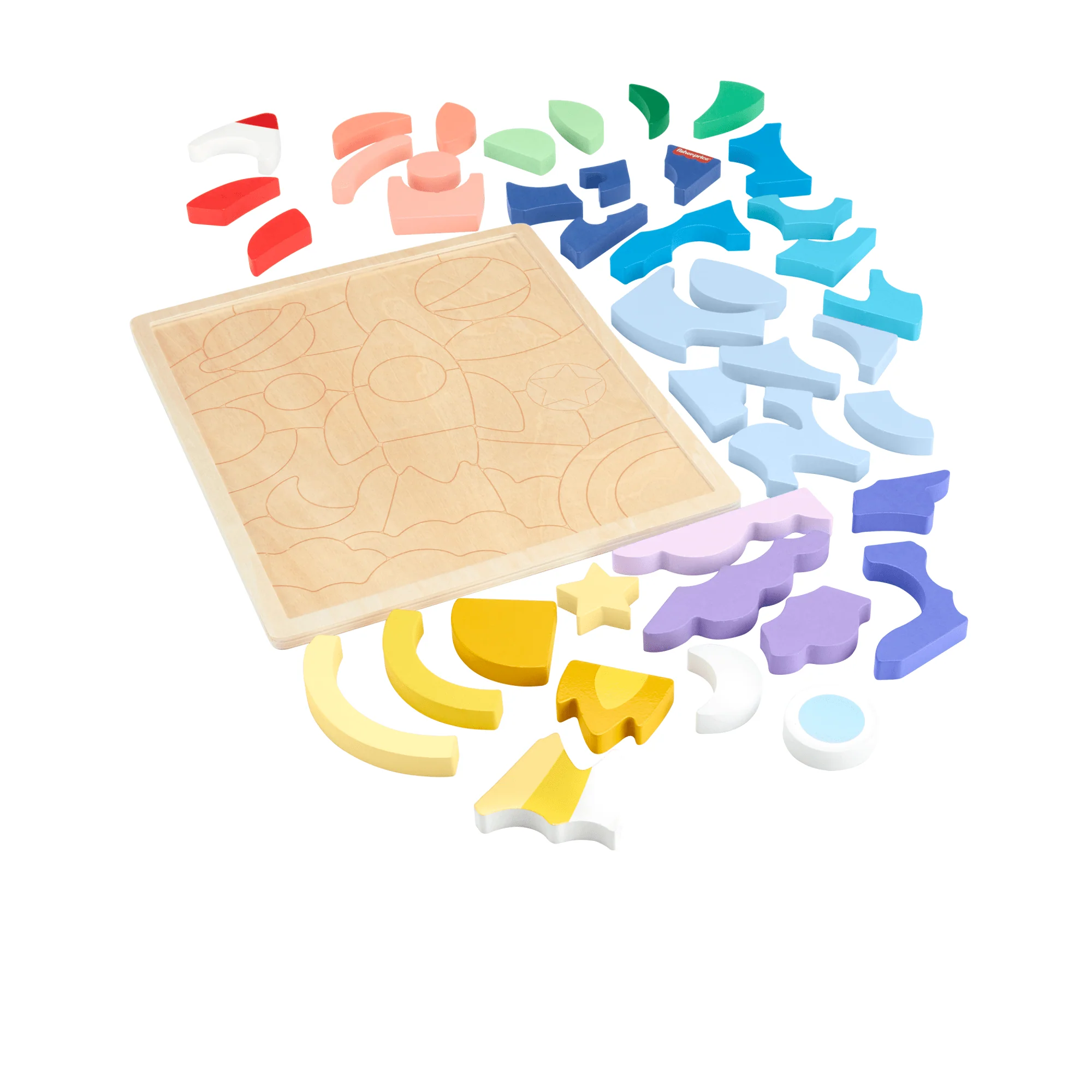 Fisher-Price Juguete para Bebés Rompecabezas del Espacio de Madera - Image 4