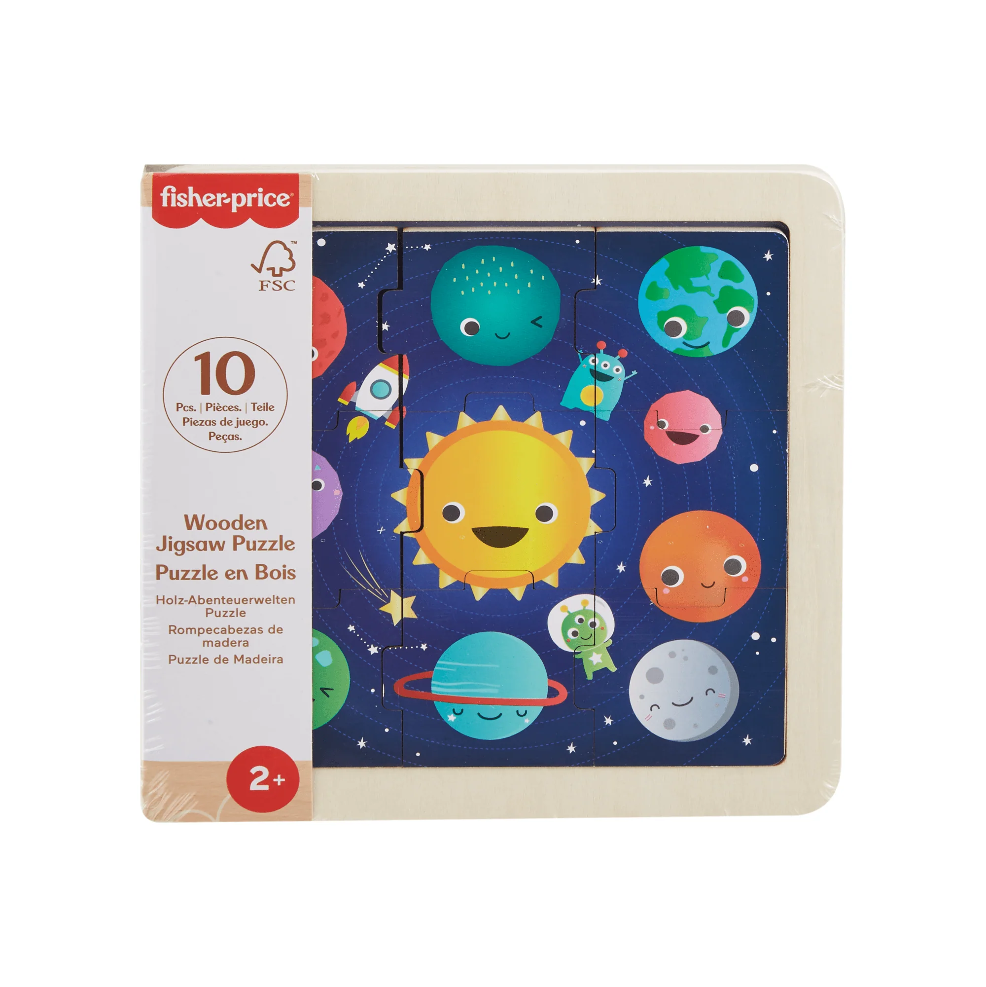 Fisher-Price Juguete para Bebés Rompecabezas Planetas Divertidos de Madera - Image 3