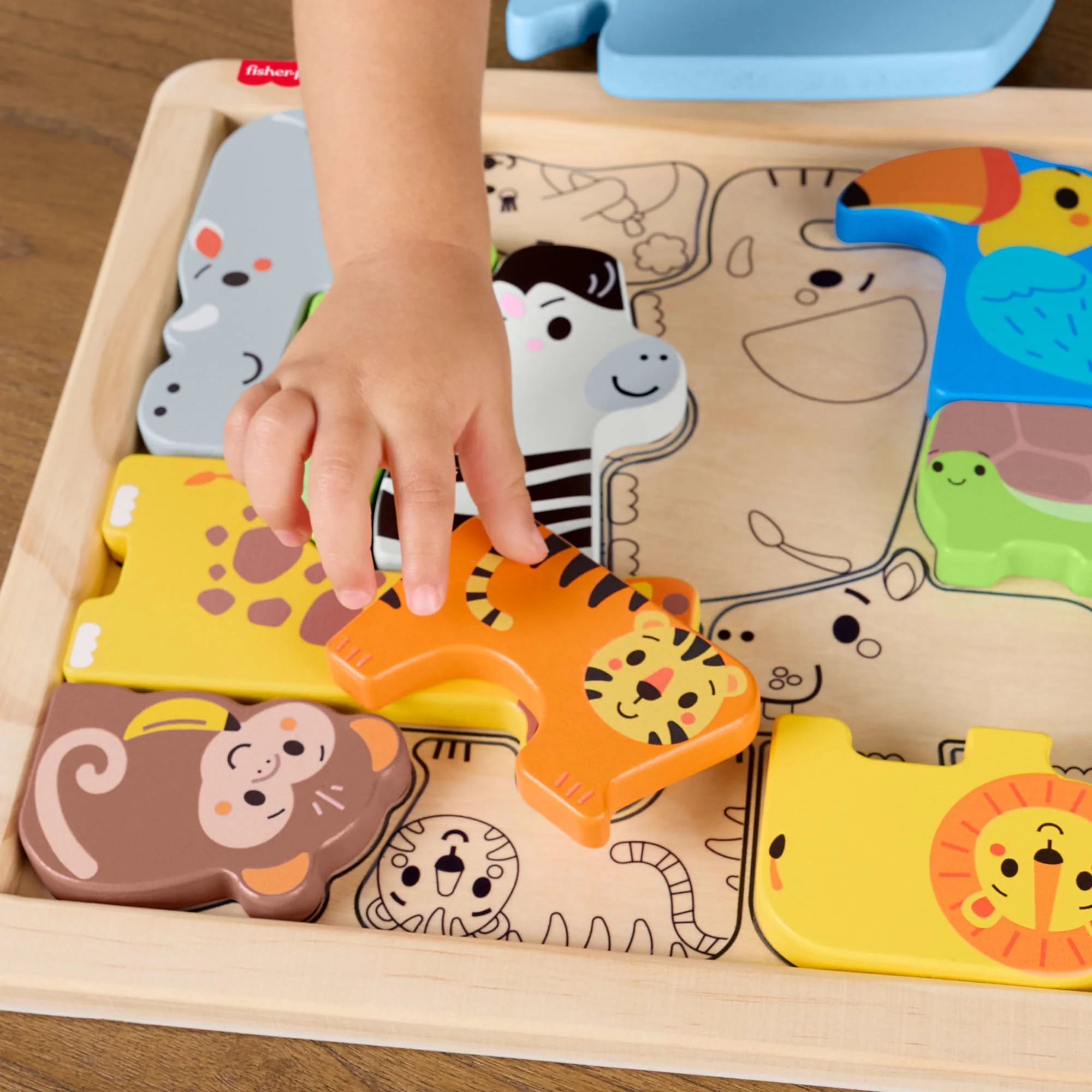 Fisher-Price Juguete para Bebés Rompecabezas Zoológico de Madera - Image 3