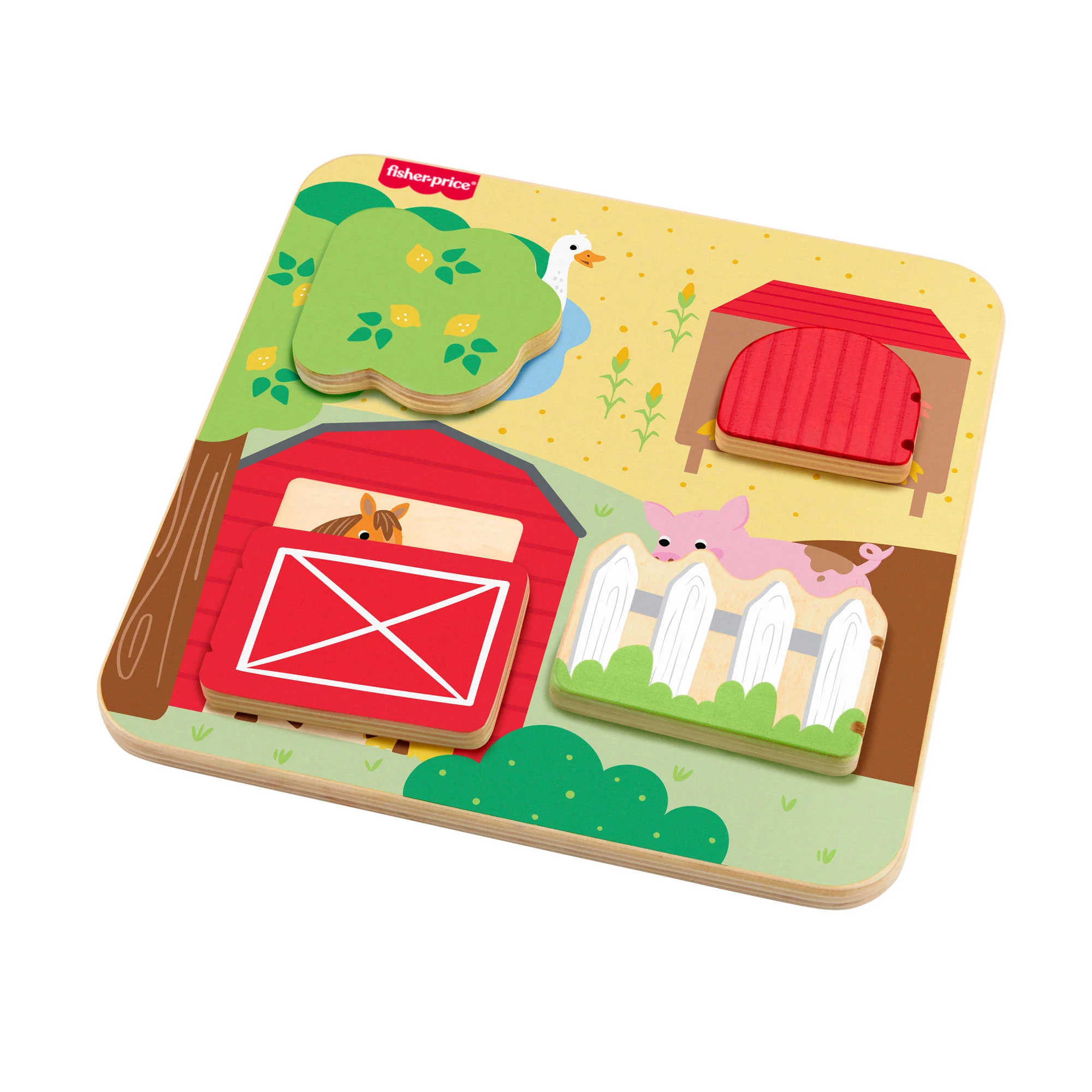 Fisher-Price-La Planche en Bois des Animaux de La Ferme-Pour Bébé - Image 5