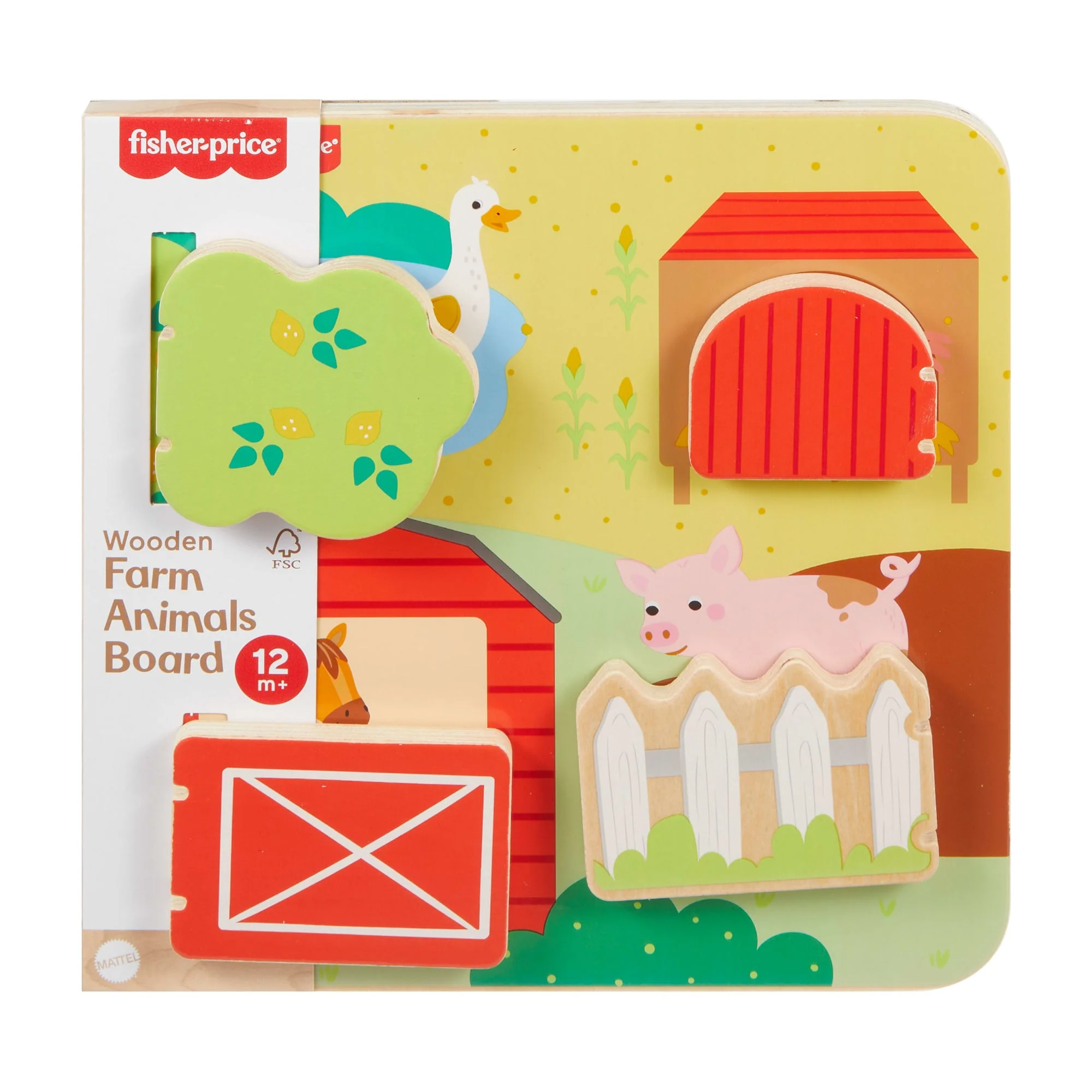 Fisher-Price-La Planche en Bois des Animaux de La Ferme-Pour Bébé - Image 6