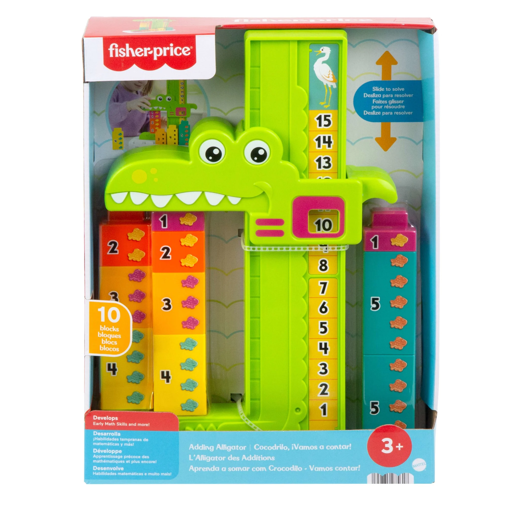 Fisher-Price  L’Alligator des Additions. 10 Blocs à Empiler - Image 6