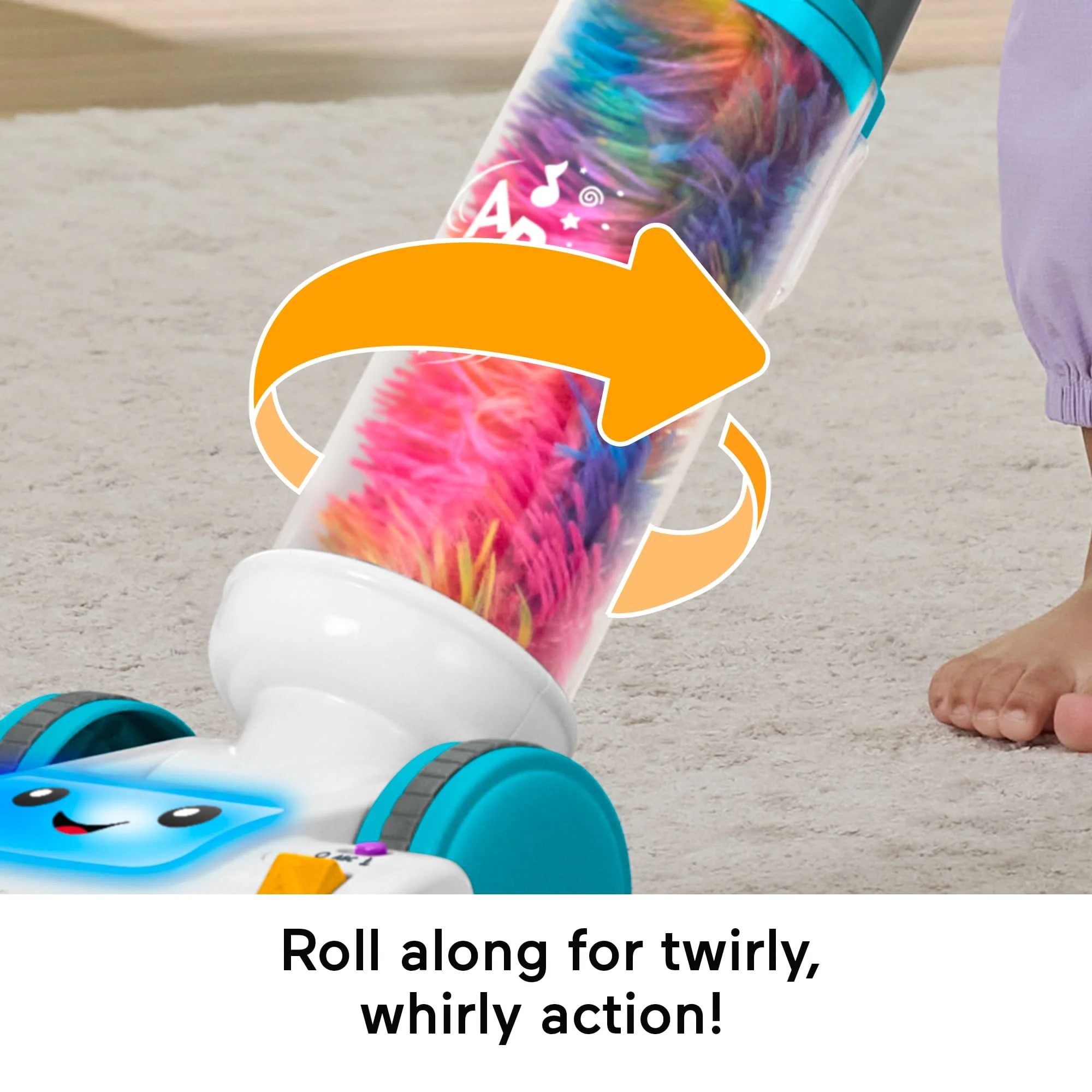 Fisher-Price Laugh & Learn 2-in-1 Vacuum Toddler Electronic Learning Toy With Lights & Music - Image 4