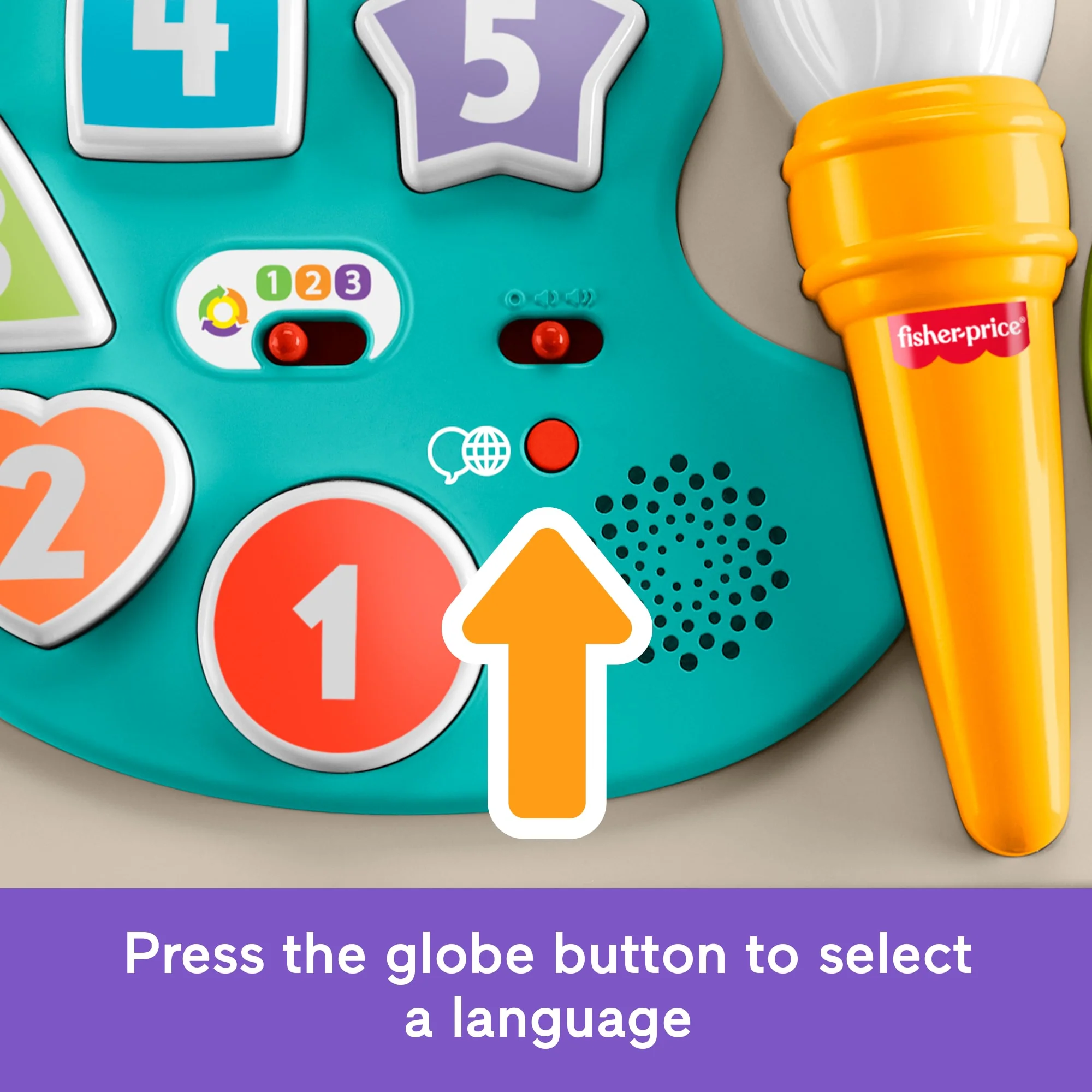 Fisher-Price 4-in-1 Activity Table & Easel, Baby & Toddler Electronic Learning Toy, Multilanguage Version - Image 4