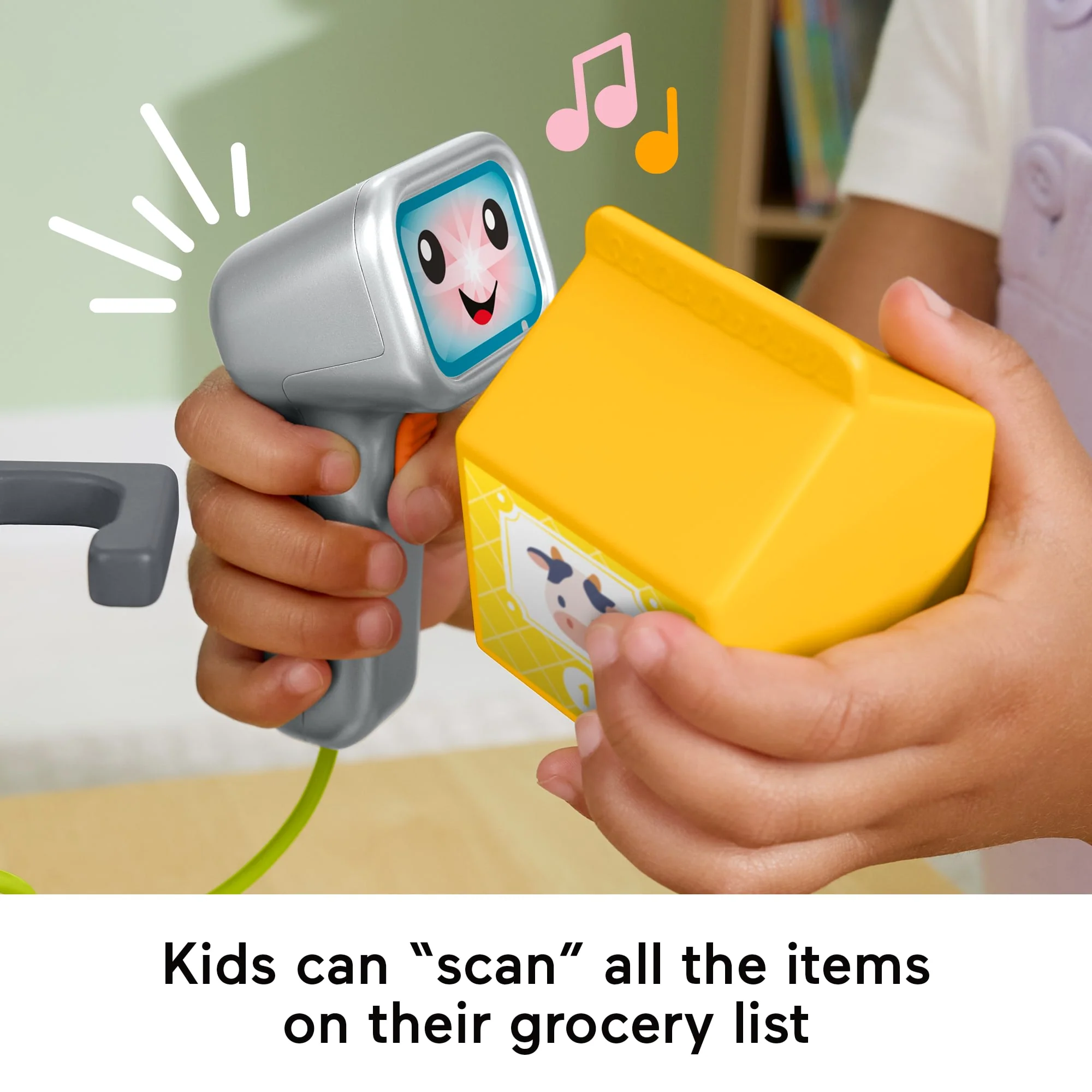 Fisher-Price Laugh & Learn Count & Shop Cash Register Electronic Toddler Learning Toy, 20 Pieces - Image 4