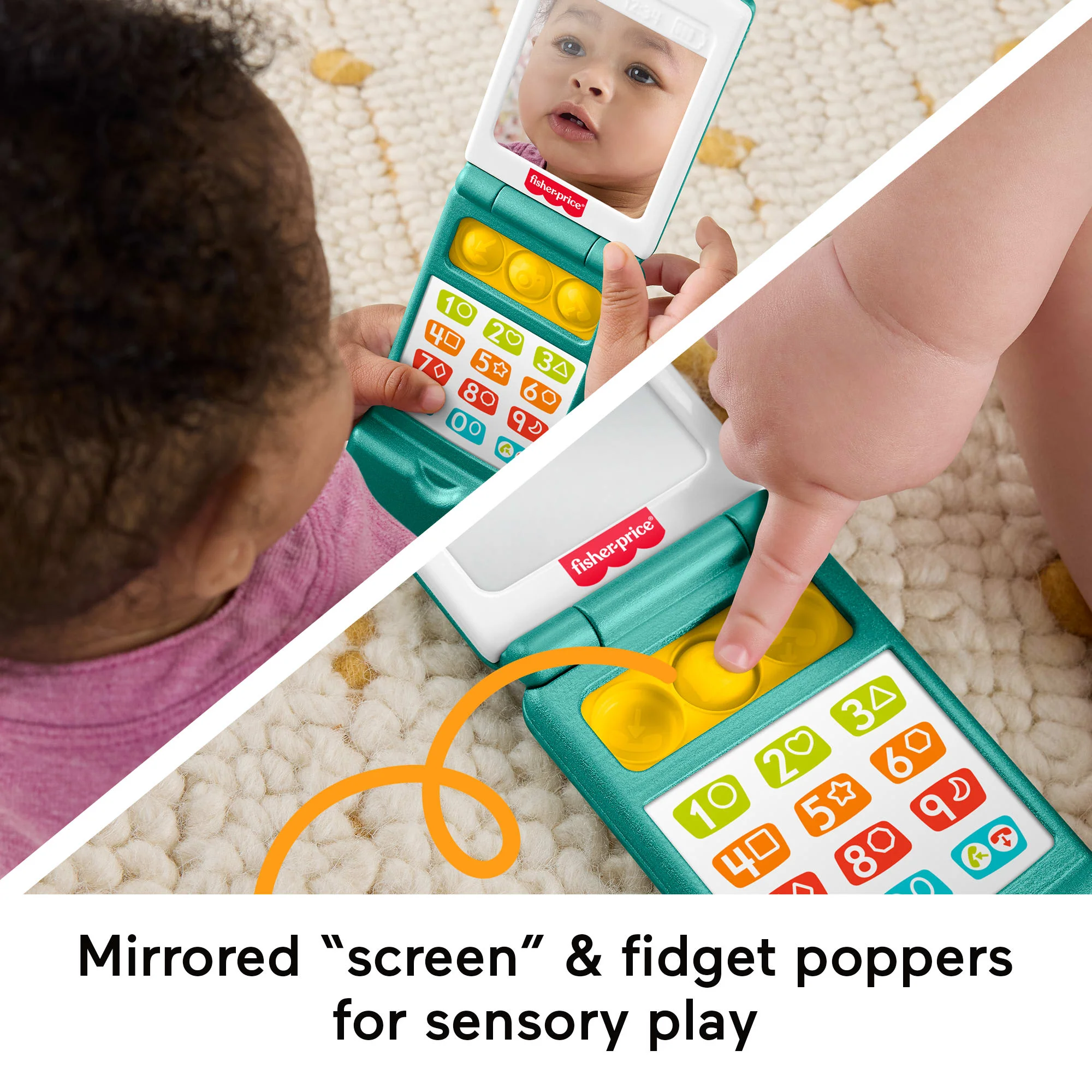 Fisher-Price Laugh & Learn Flip Phone, Baby & Toddler Musical Learning Activity Toy - Image 4