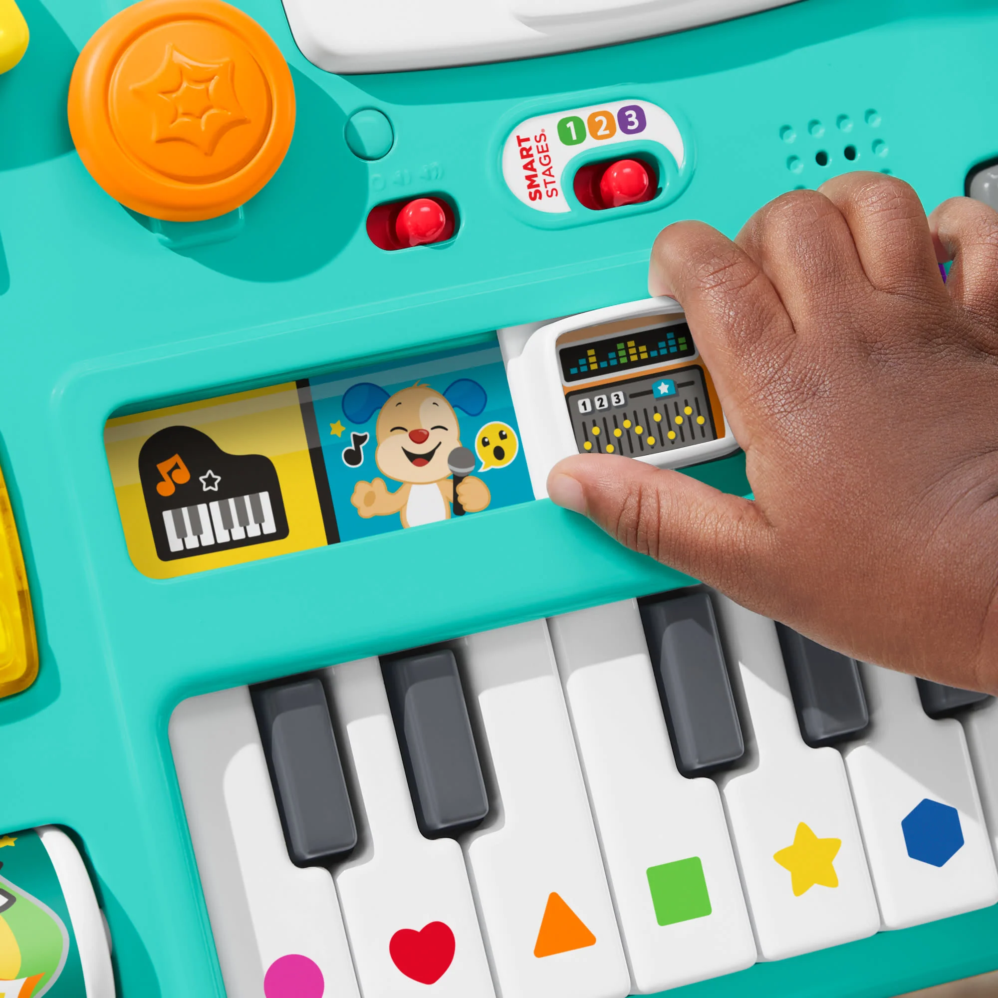 Fisher-Price Laugh & Learn Mix & Learn DJ Table Musical Learning Toy For Baby & Toddler, Multi-Language Version - Image 3