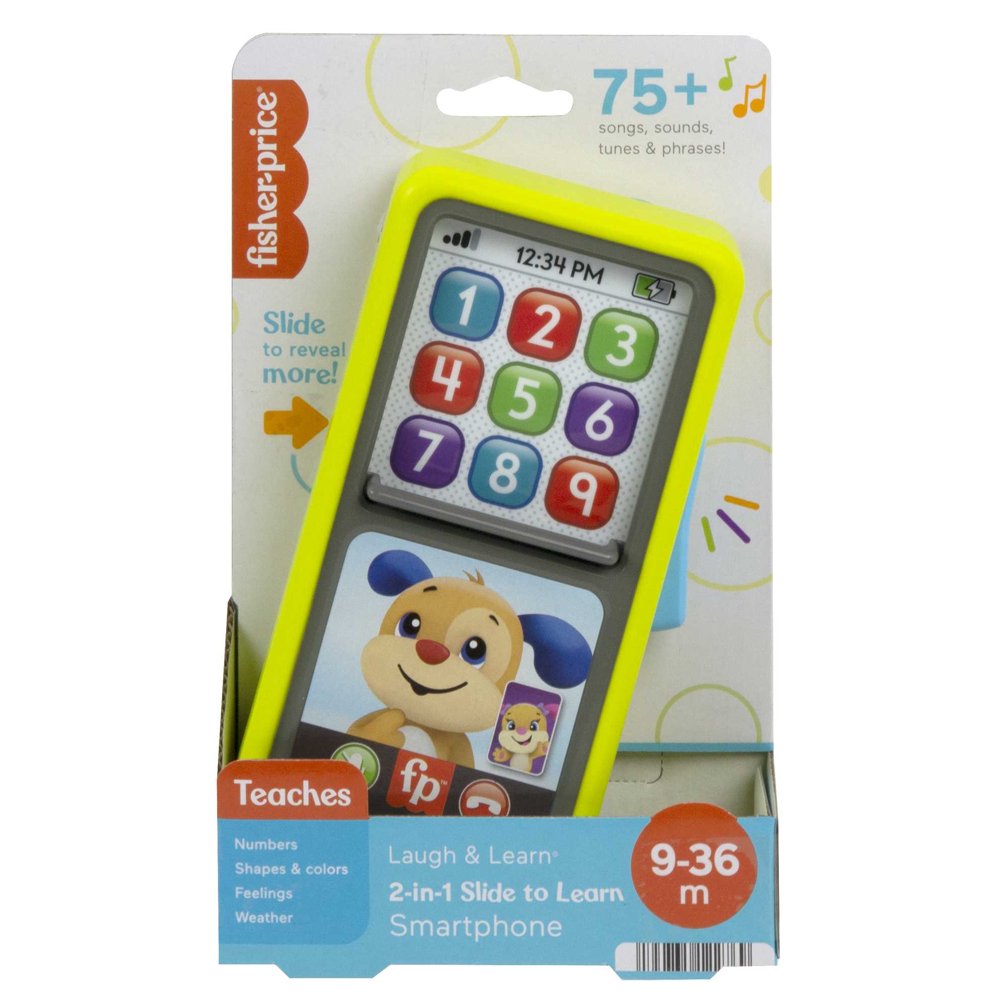 Fisher-Price Laugh & Learn Musical Toy Phone, 2-in-1 Slide To Learn Smartphone For Baby To Toddler - English & French Version - Image 6