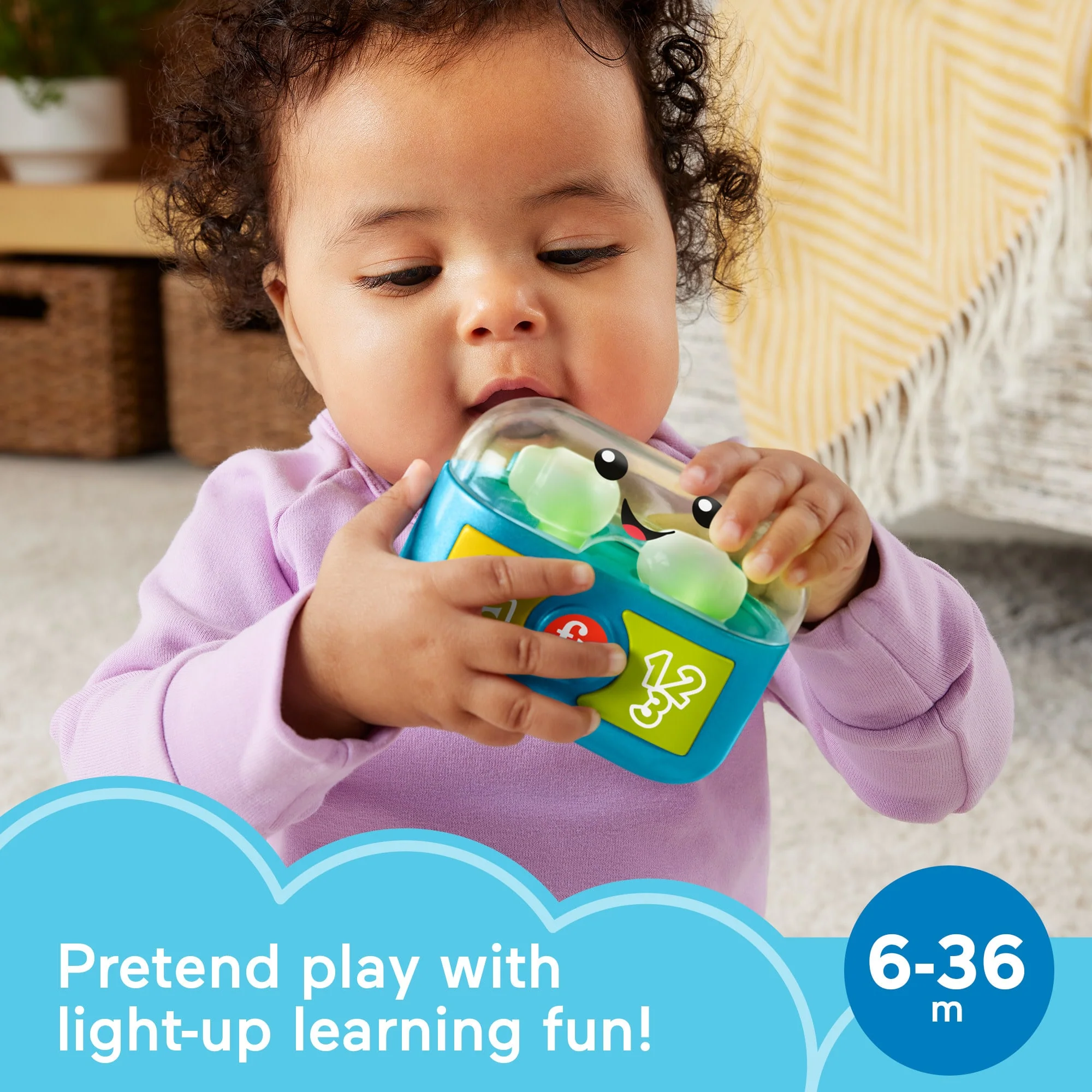 Fisher-Price Laugh & Learn Play Along Ear Buds Baby Musical Learning Toy, Multilanguage Version - Image 2