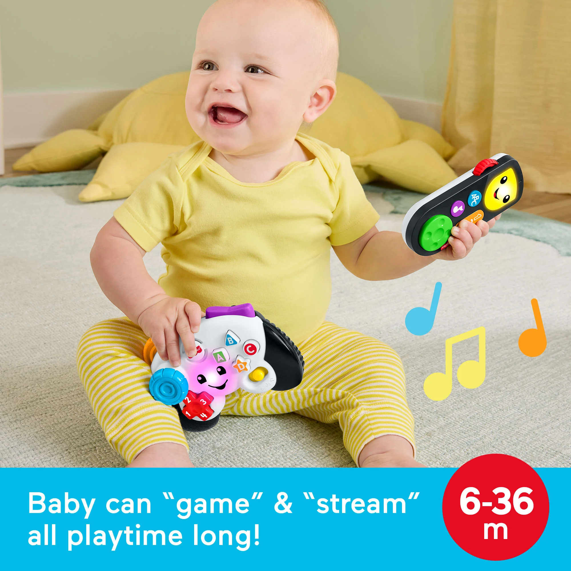 Fisher-Price Laugh & Learn Play & Stream Tech Set, 2 Electronic Toys For Baby & Toddler - Image 2