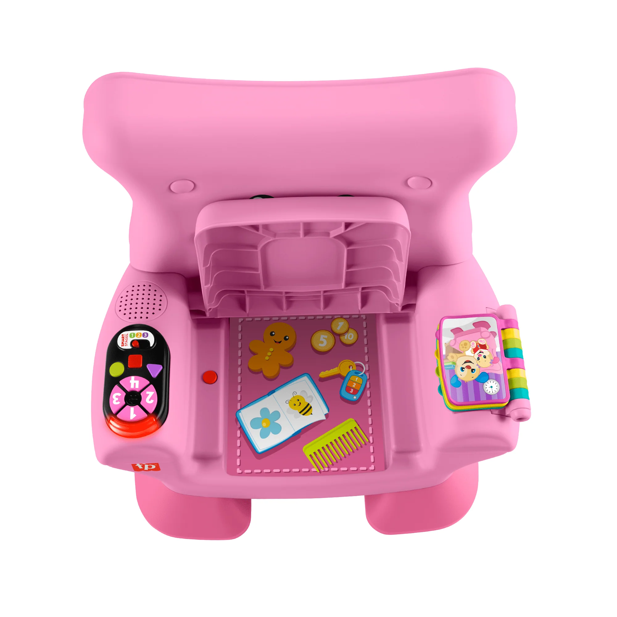 Fisher-Price Laugh & Learn Smart Stages Chair Electronic Learning Toy For Toddlers, Pink - Image 4