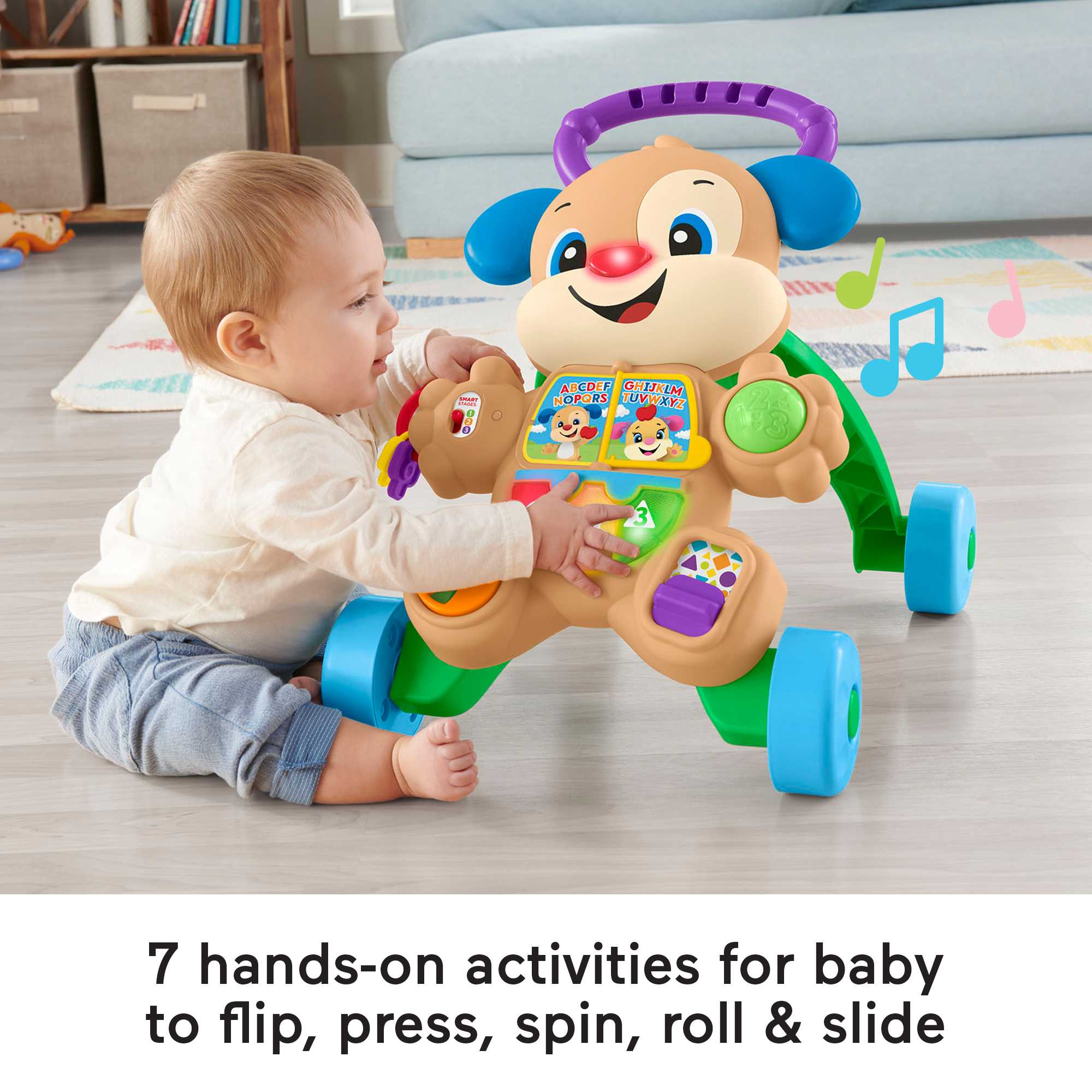 Fisher-Price Laugh & Learn Smart Stages Learn With Puppy Walker - English & French Version - Image 4
