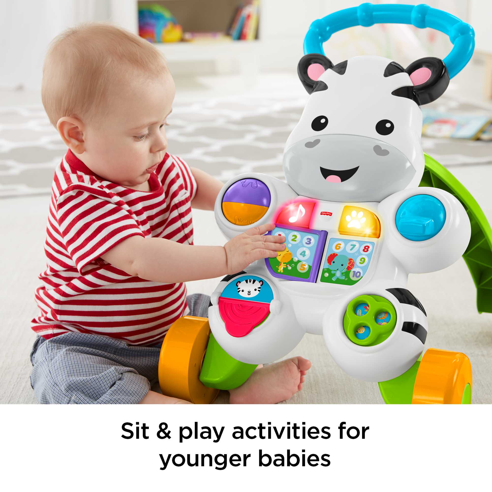 Fisher-Price Learn With Me Zebra Walker - English Version - Image 3