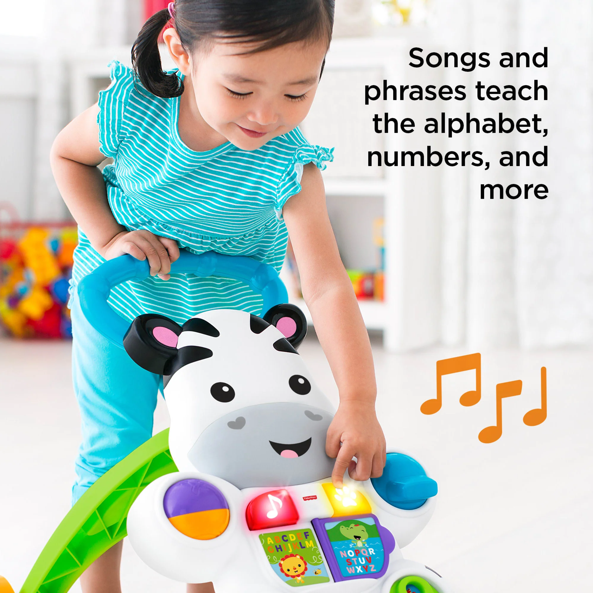 Fisher-Price Learn With Me Zebra Walker - English Version - Image 4
