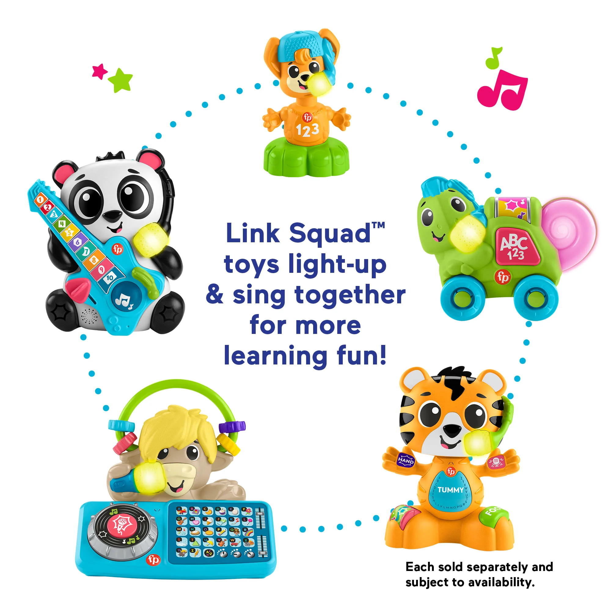 Fisher-Price Link Squad Opposites Fox Baby Learning Toy With Music & Lights - Image 5