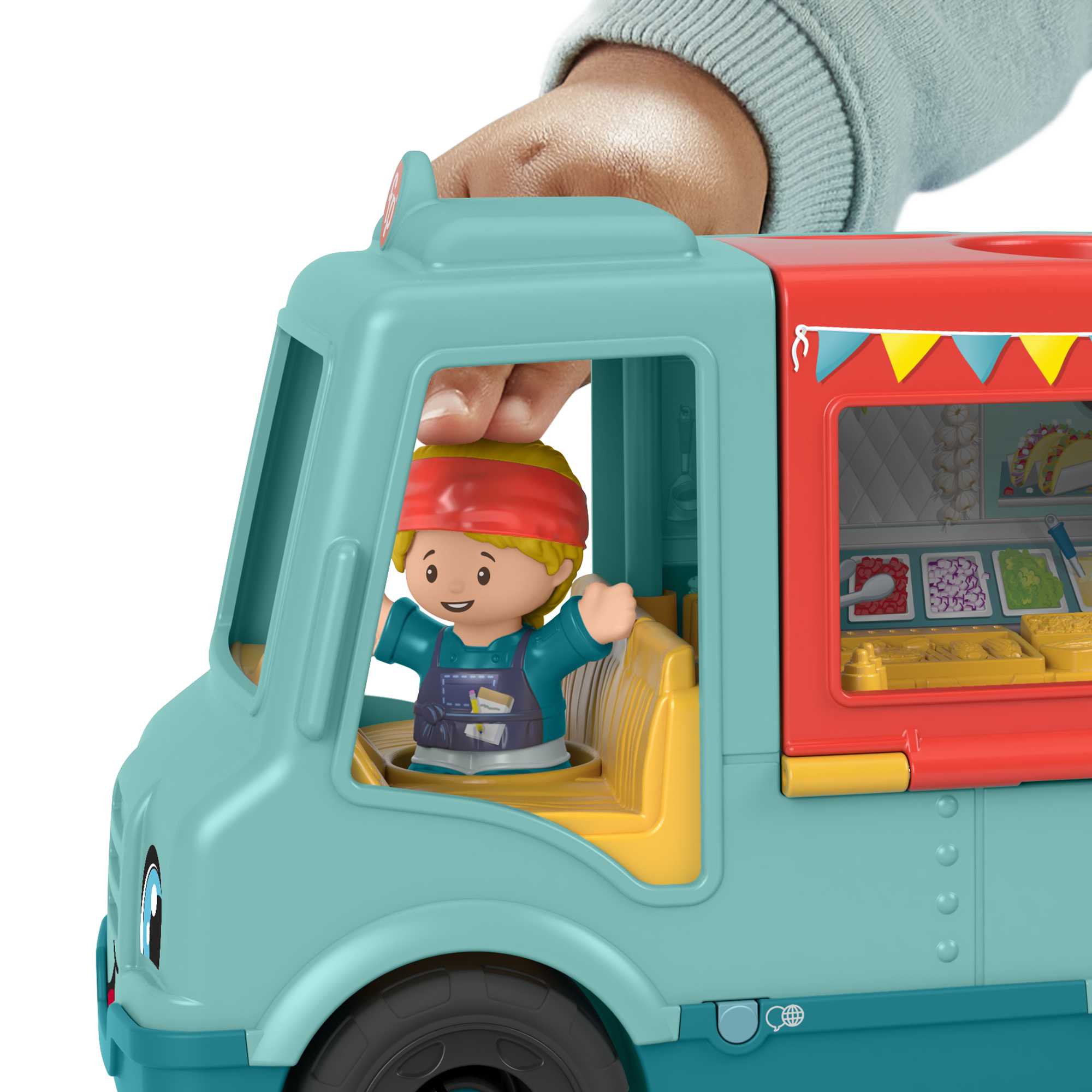 Fisher-Price Little People Camion-Restaurant Prêt à Servir Version Anglaise et Française - Image 3