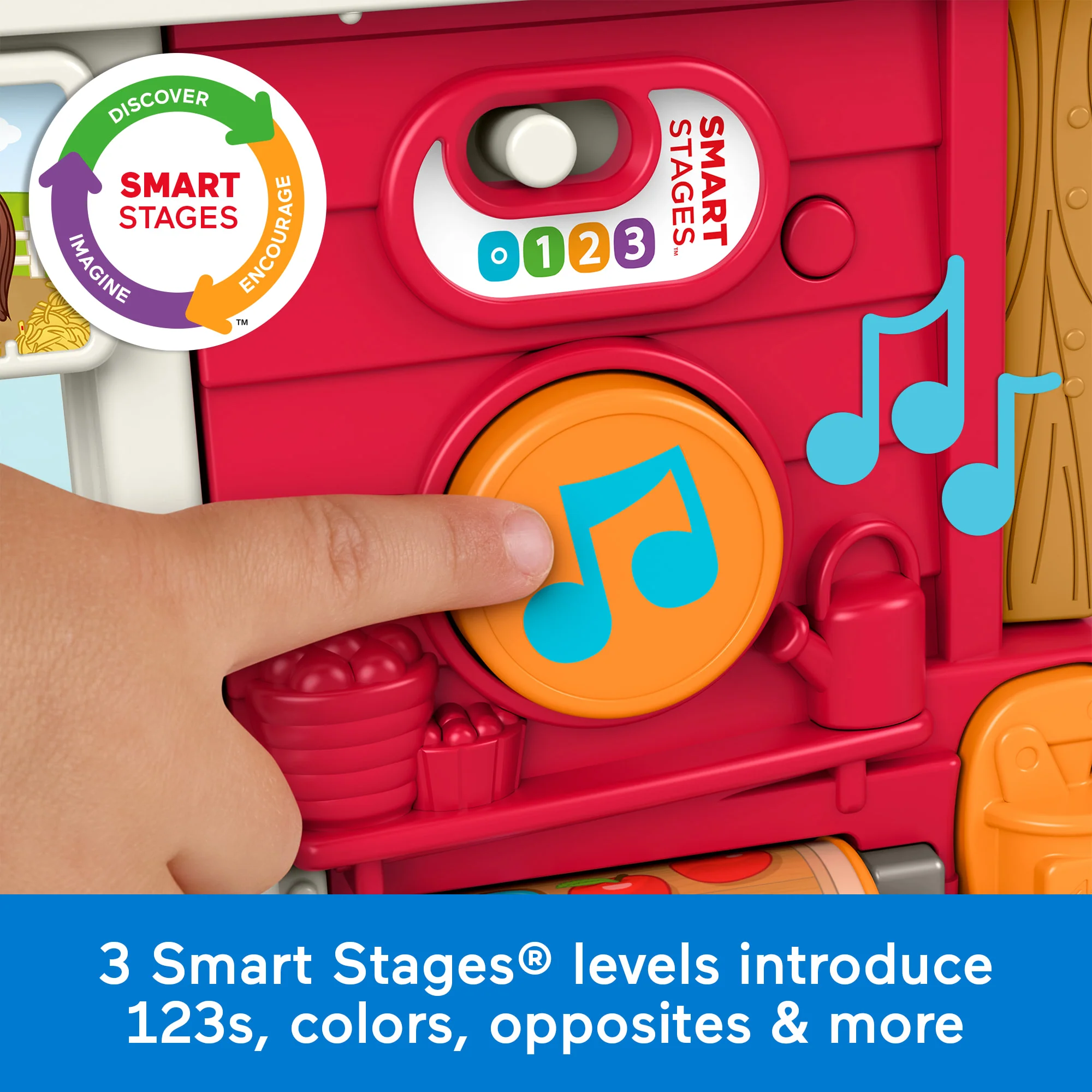 Fisher-Price Little People Caring Fun Animal Farm Playset Toddler Learning Toy, Multilanguage Version - Image 3