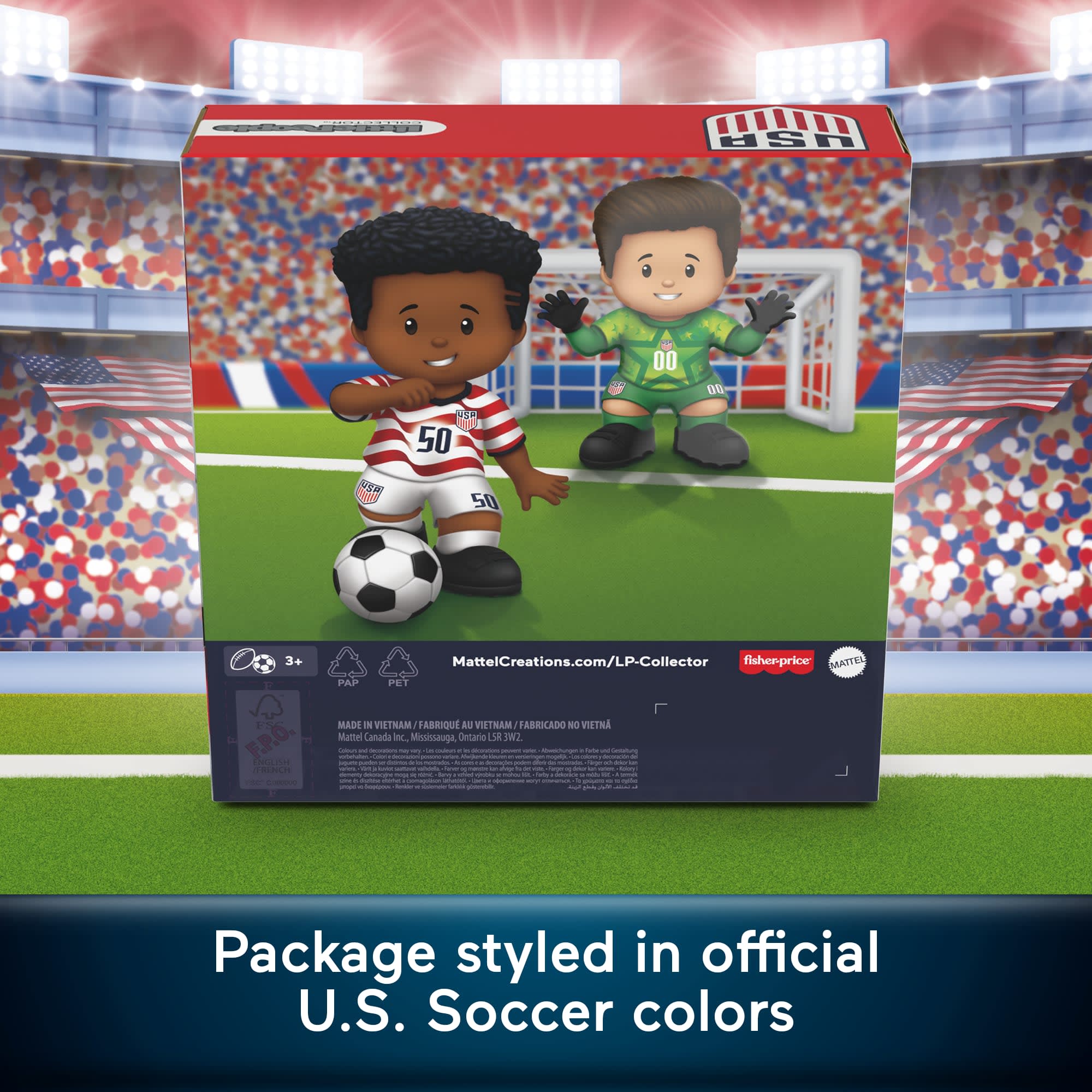 Little People Collector U.S. Soccer Special Edition Set For Sports Fans, 2 Figures - Image 4