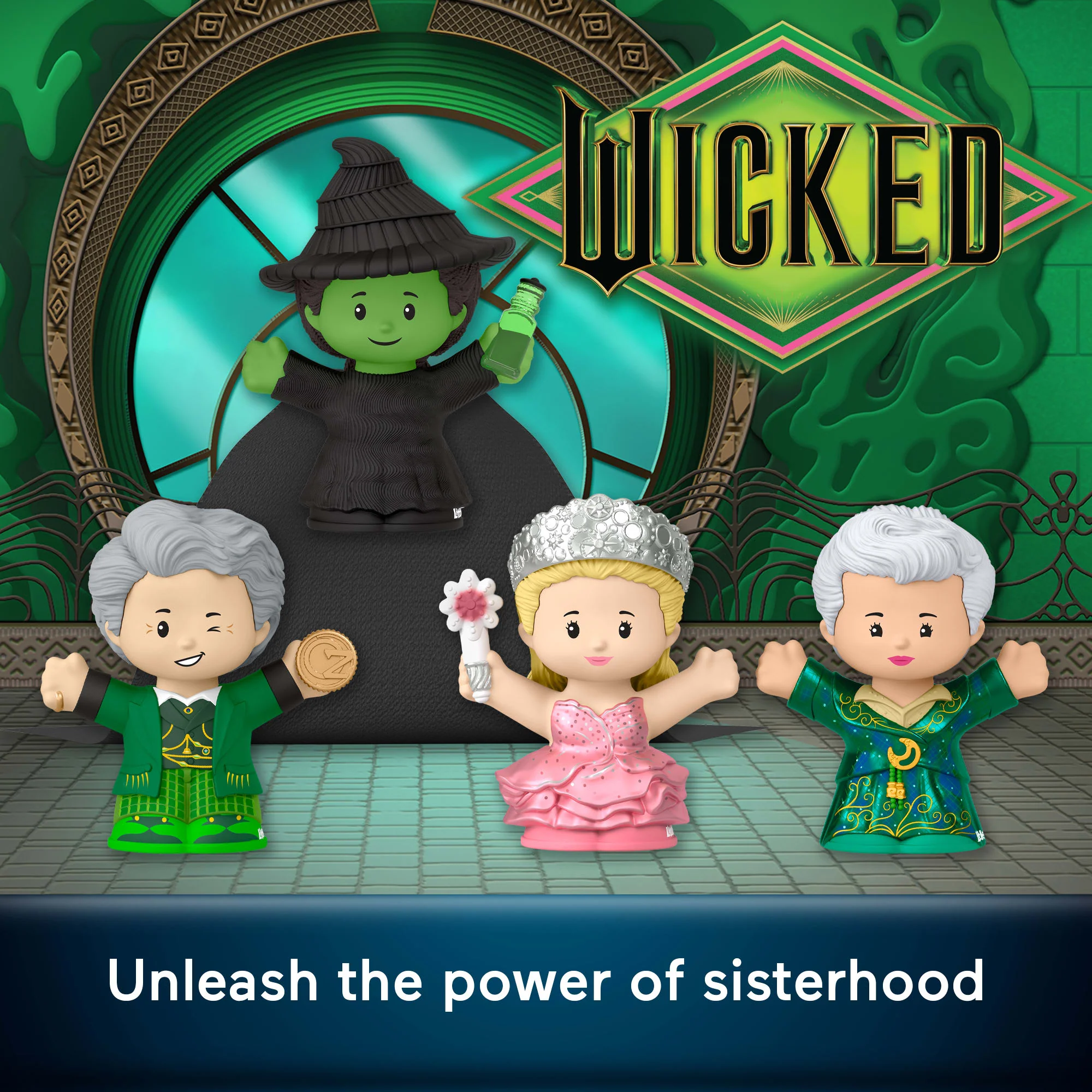 Little People Collector Wicked The Musical Movie Special Edition Set For Fans, 4 Figures - Image 2