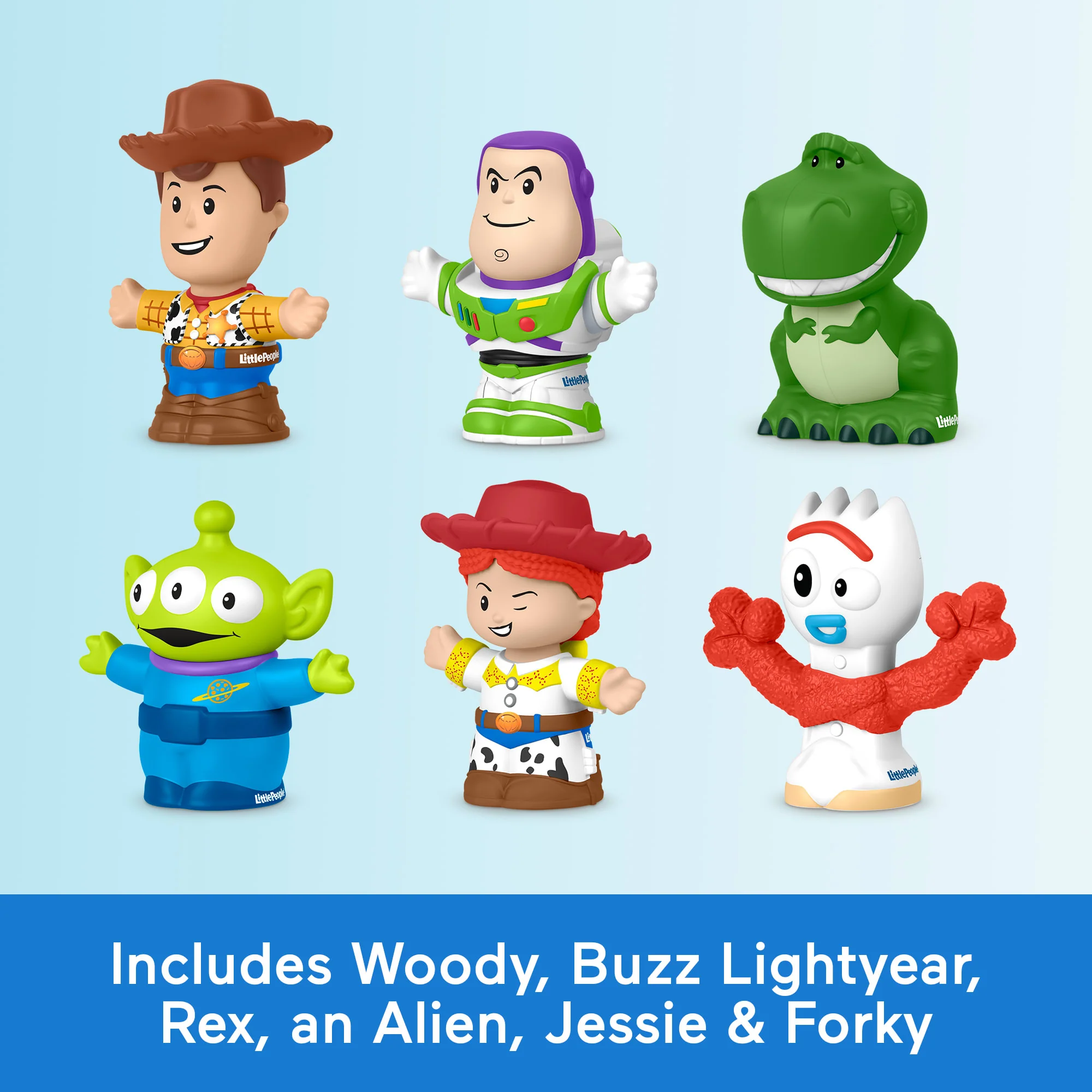 Fisher-Price Little People Disney Pixar Toy Story 6-Piece Figure Set For Toddlers & Kids - Image 3