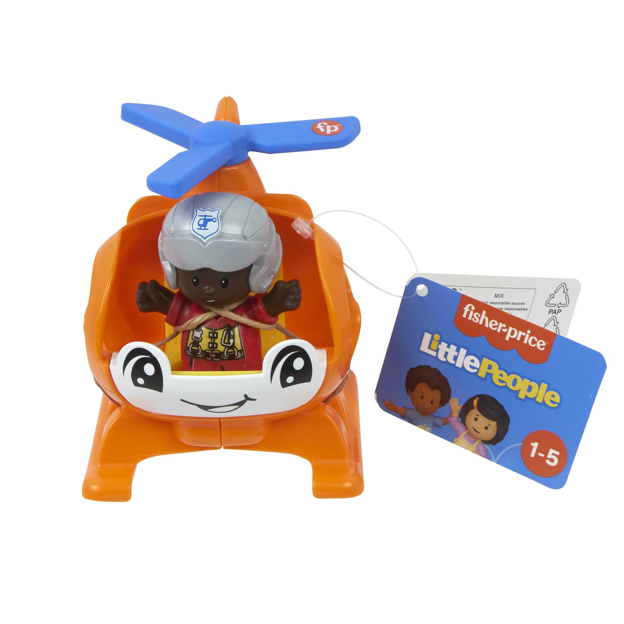 Fisher-Price Little People Hélicoptère et Figurine Pilote - Image 6